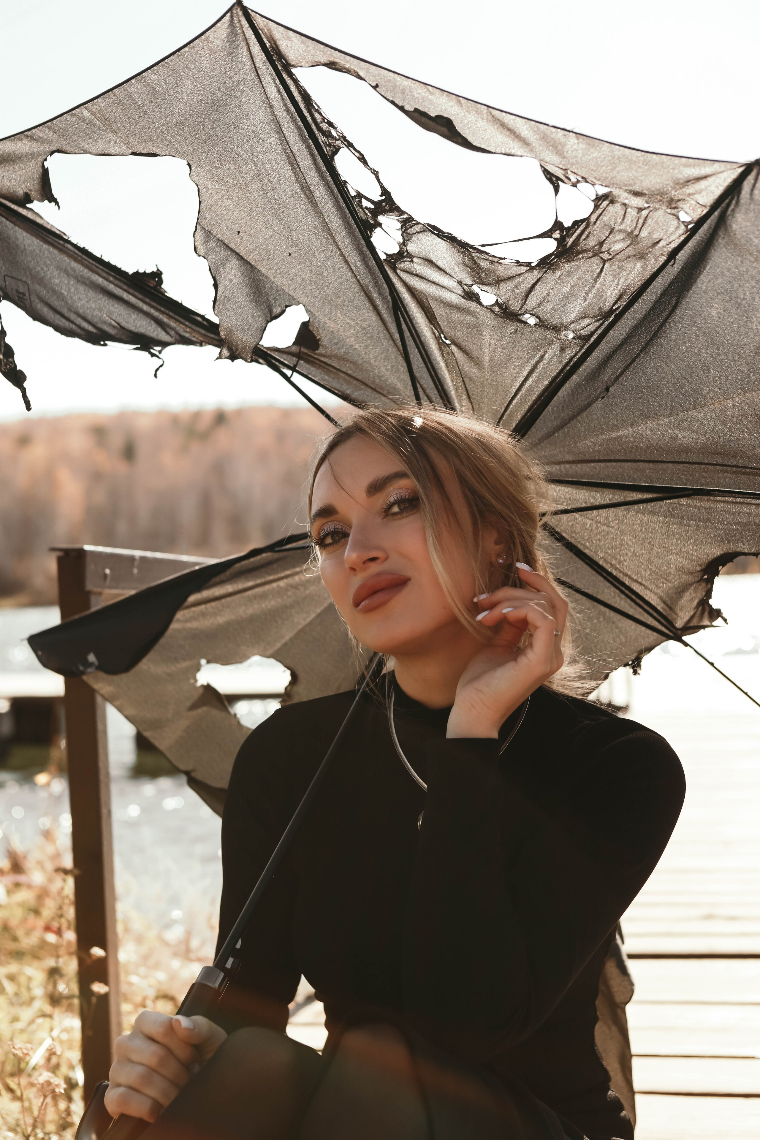 Кристина с зонтом. Фотограф в Иркутске