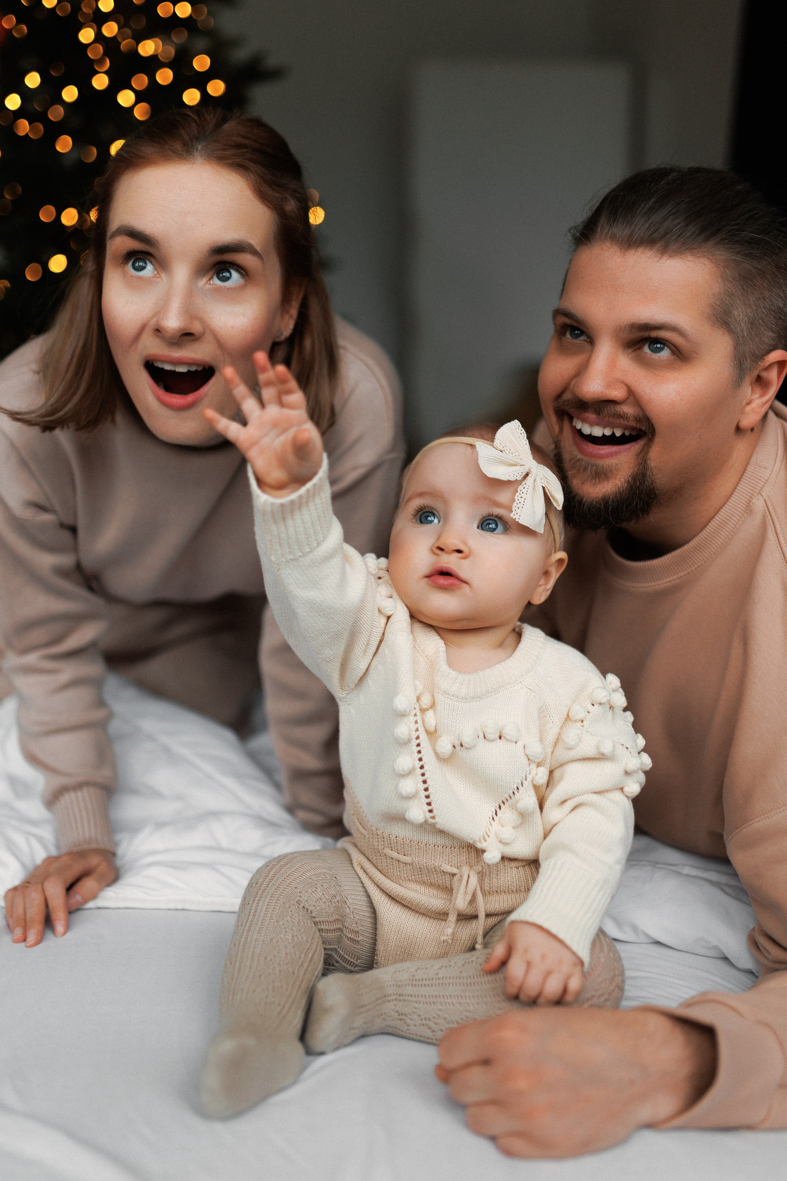 Алексей, Екатерина и Ася. Перед Новым годом. Цифра и плёнка. Настя Оленченко, портретный/семейный фотограф на цифру и плёнку Москва