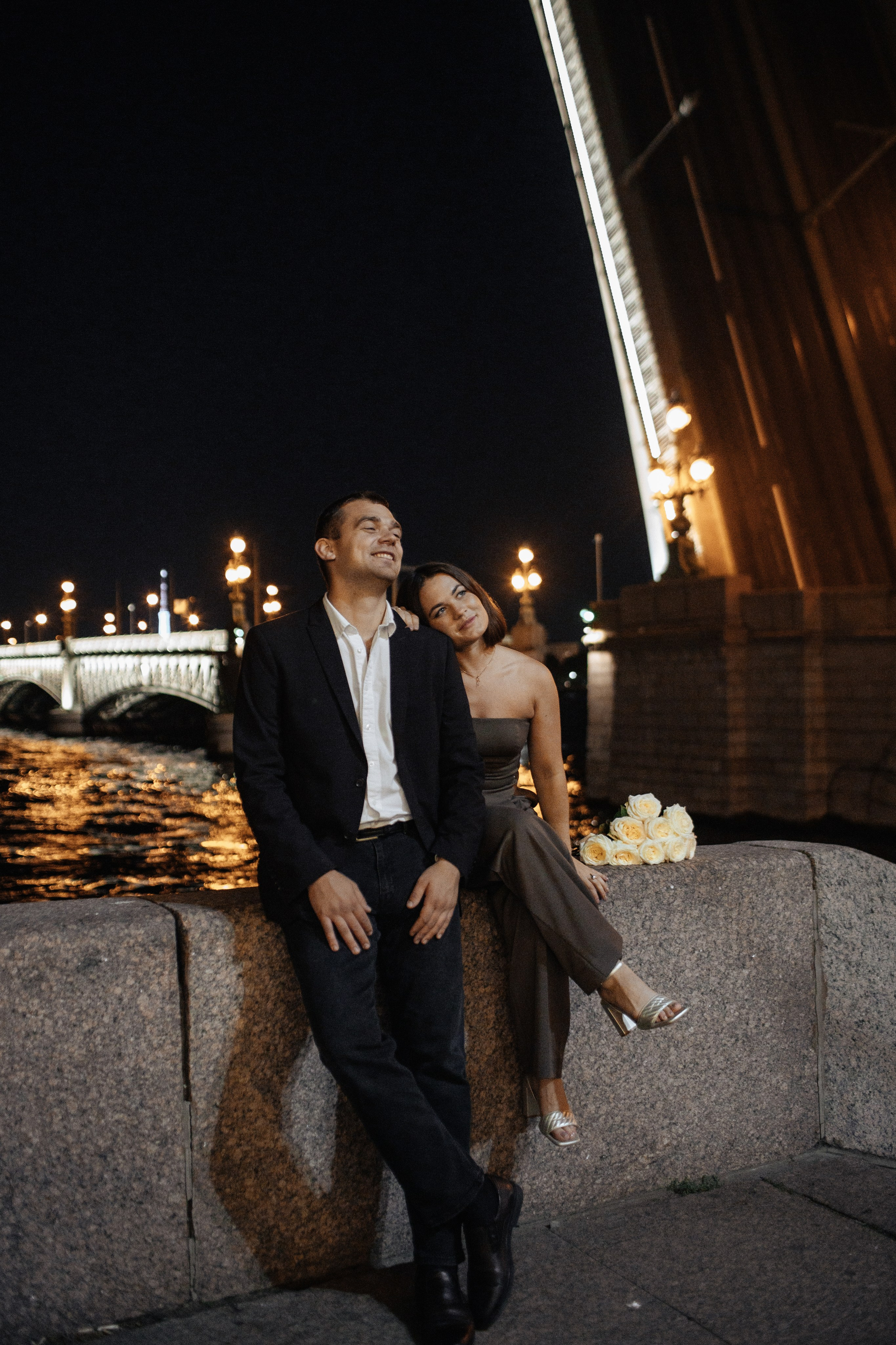 At night. Свадебный фотограф СПБ. Дарья