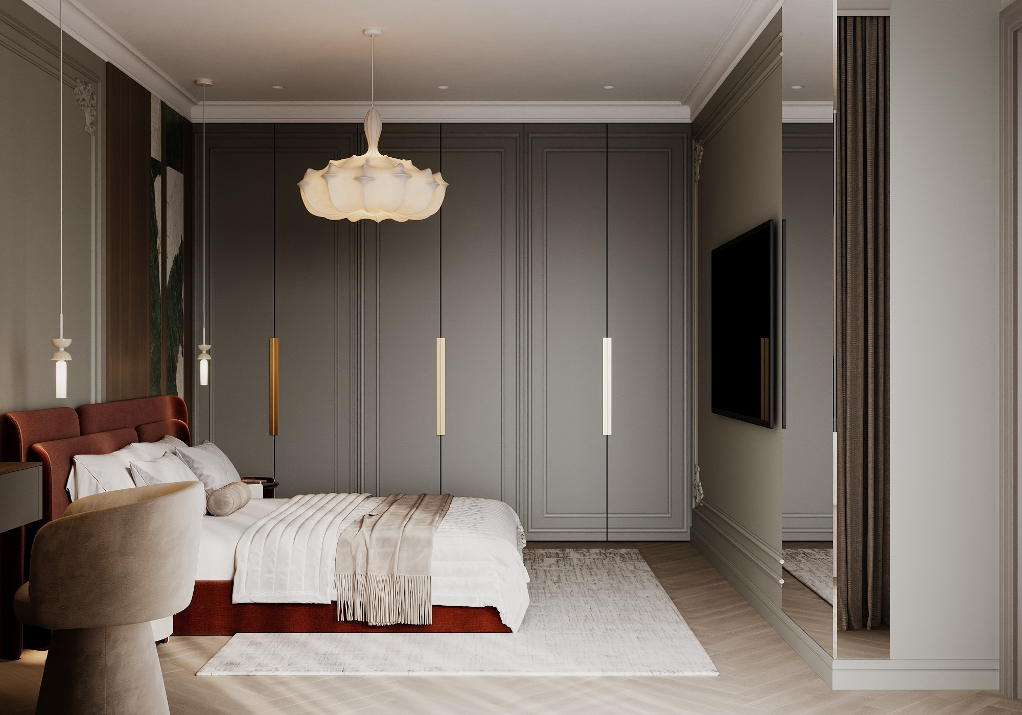 Спальная комната. Визуализатор Векшина Елена