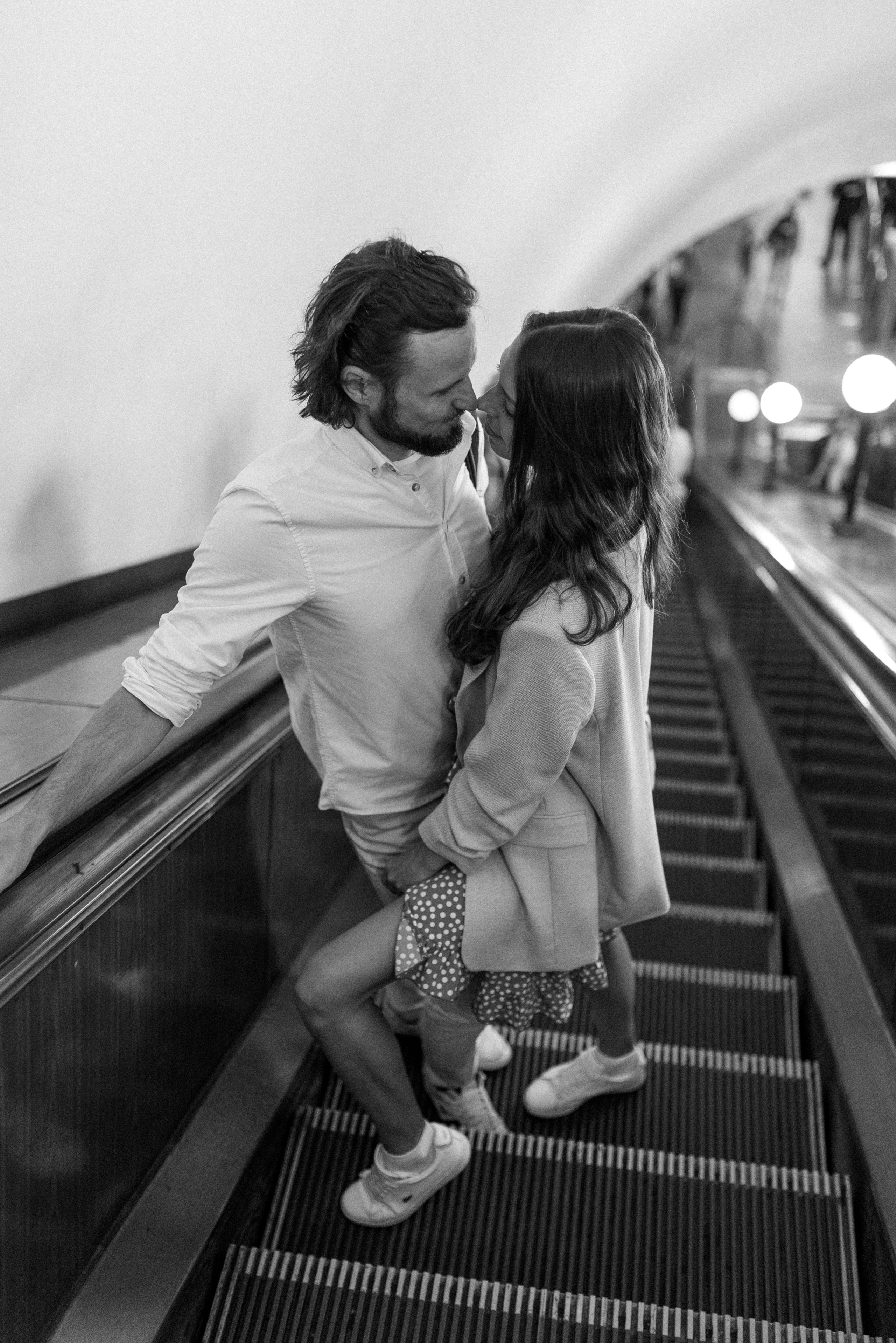 Lovestory в метро. Семейный фотограф в Москве Екатерина Север