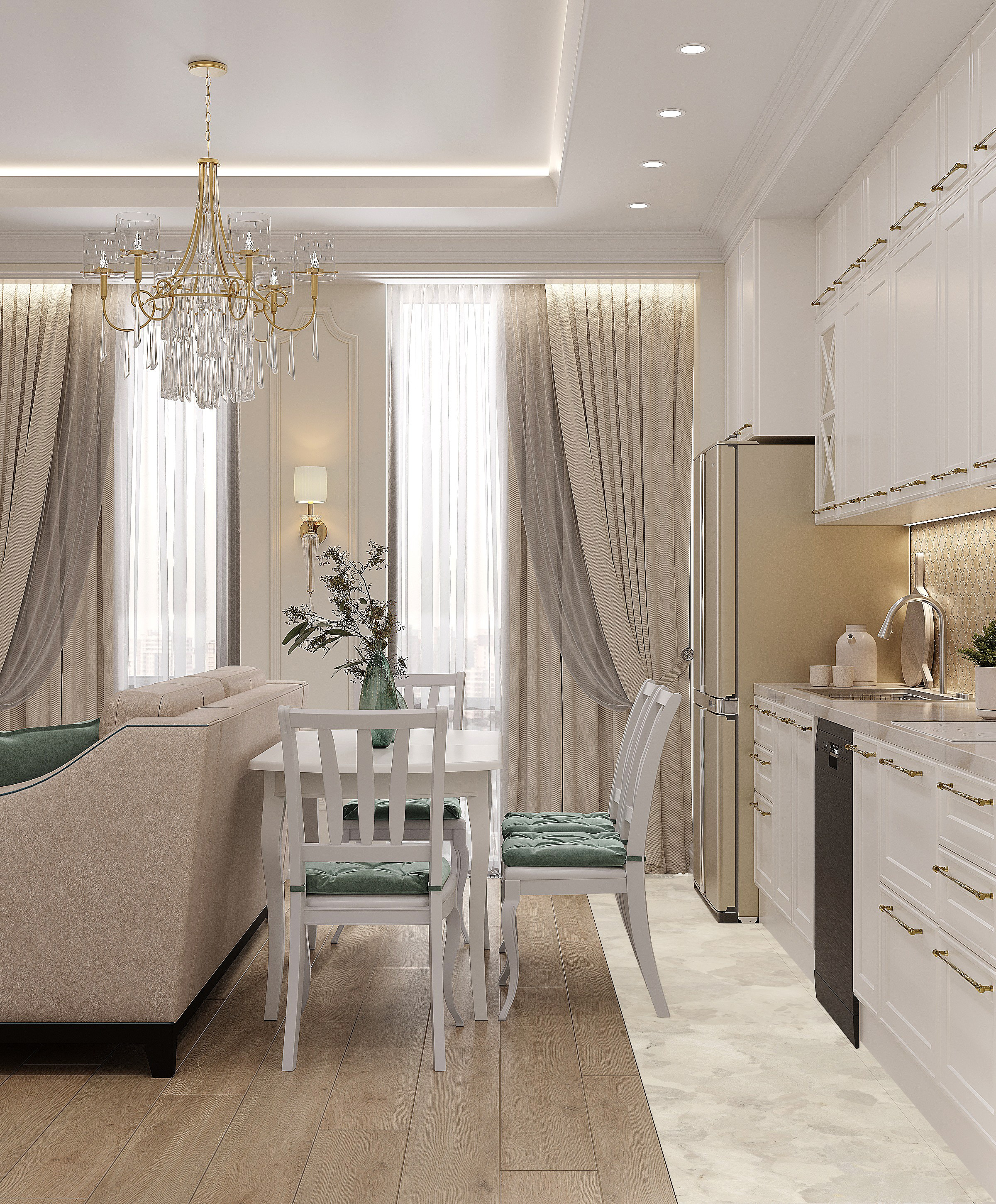 ЖК ЭНИТЕО, 71 м² | МОСКВА. Design interior-Samsonyan R