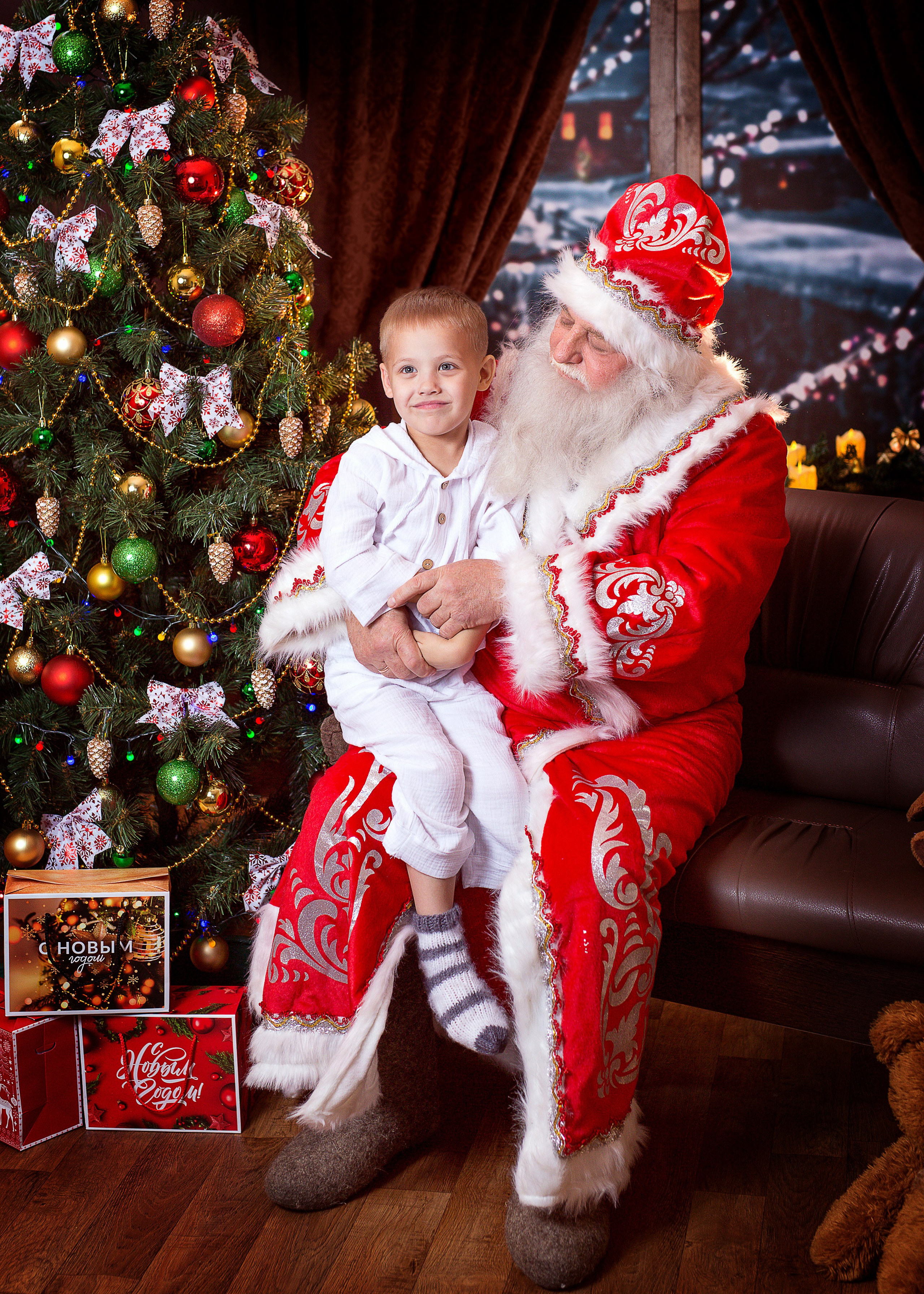 Фотосессия с Дедом Морозом 2022 год. Фотограф в детский сад Елена Колчева Новокузнецк