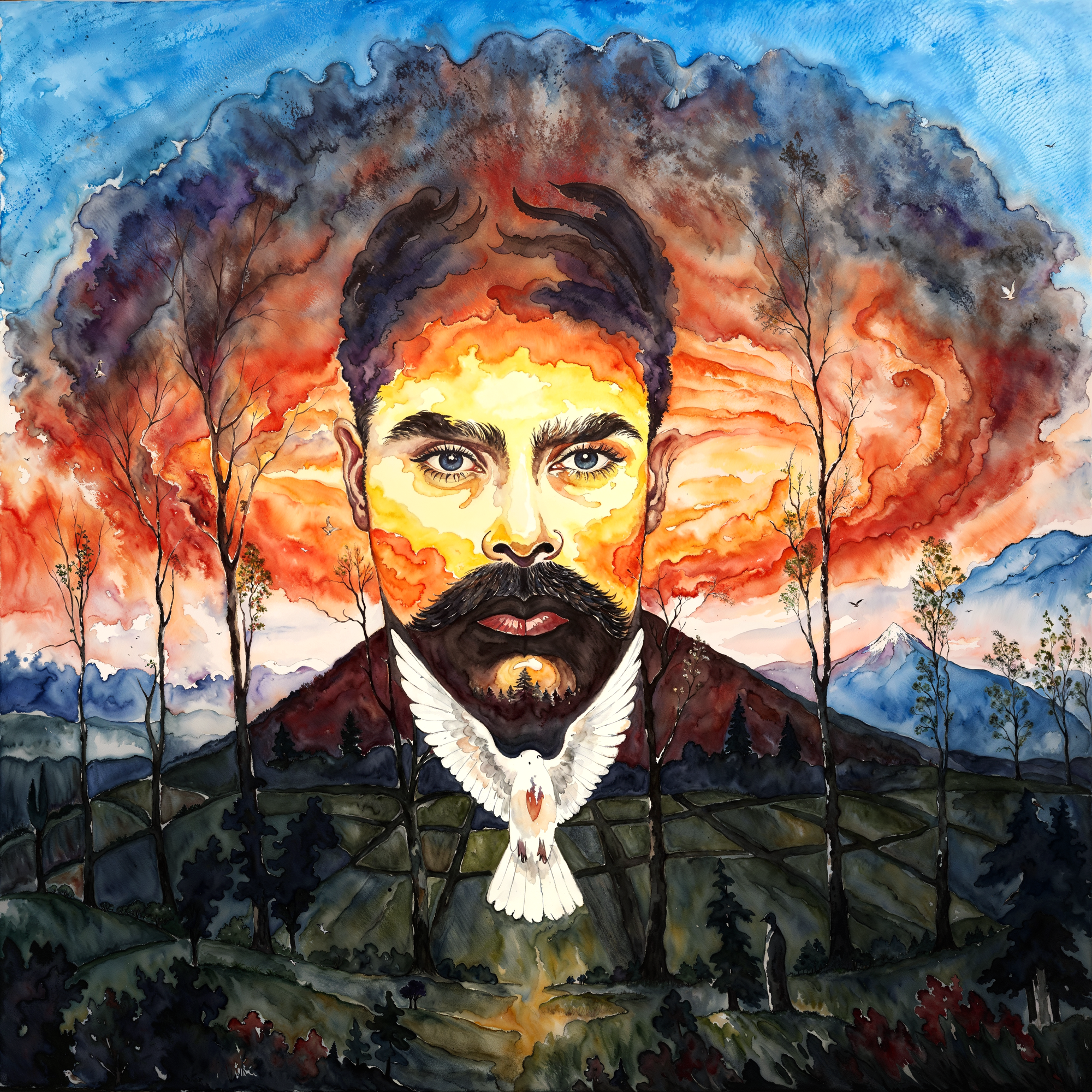 Адаптация по мотивам Octavio Ocampo, как отражение пульса человеческой души.