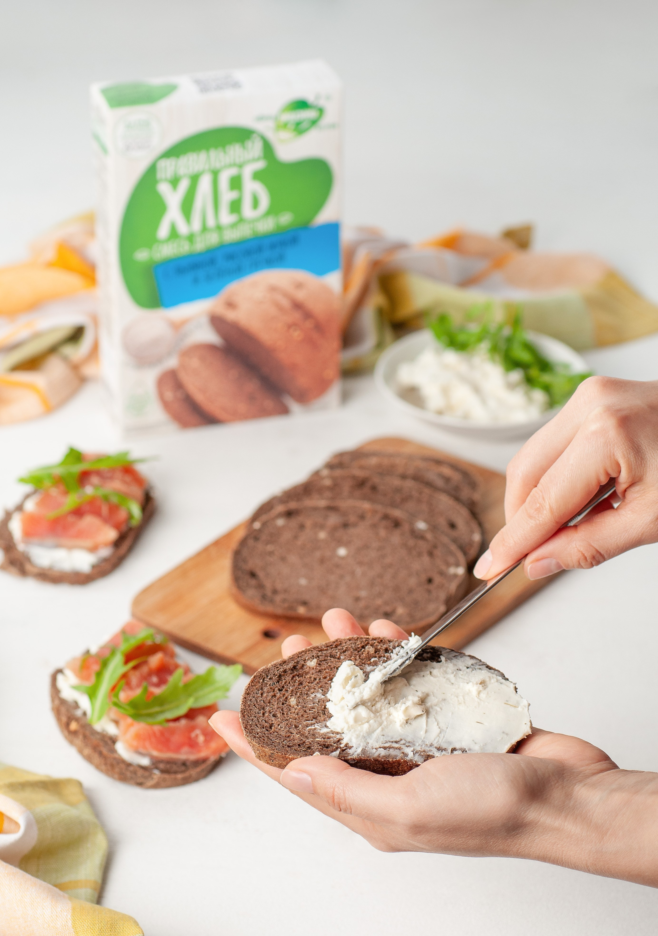 Смесь для выпечки хлеба, рекламная фотосъёмка продукции для производителя ООО "Образ жизни" г. Барнаул