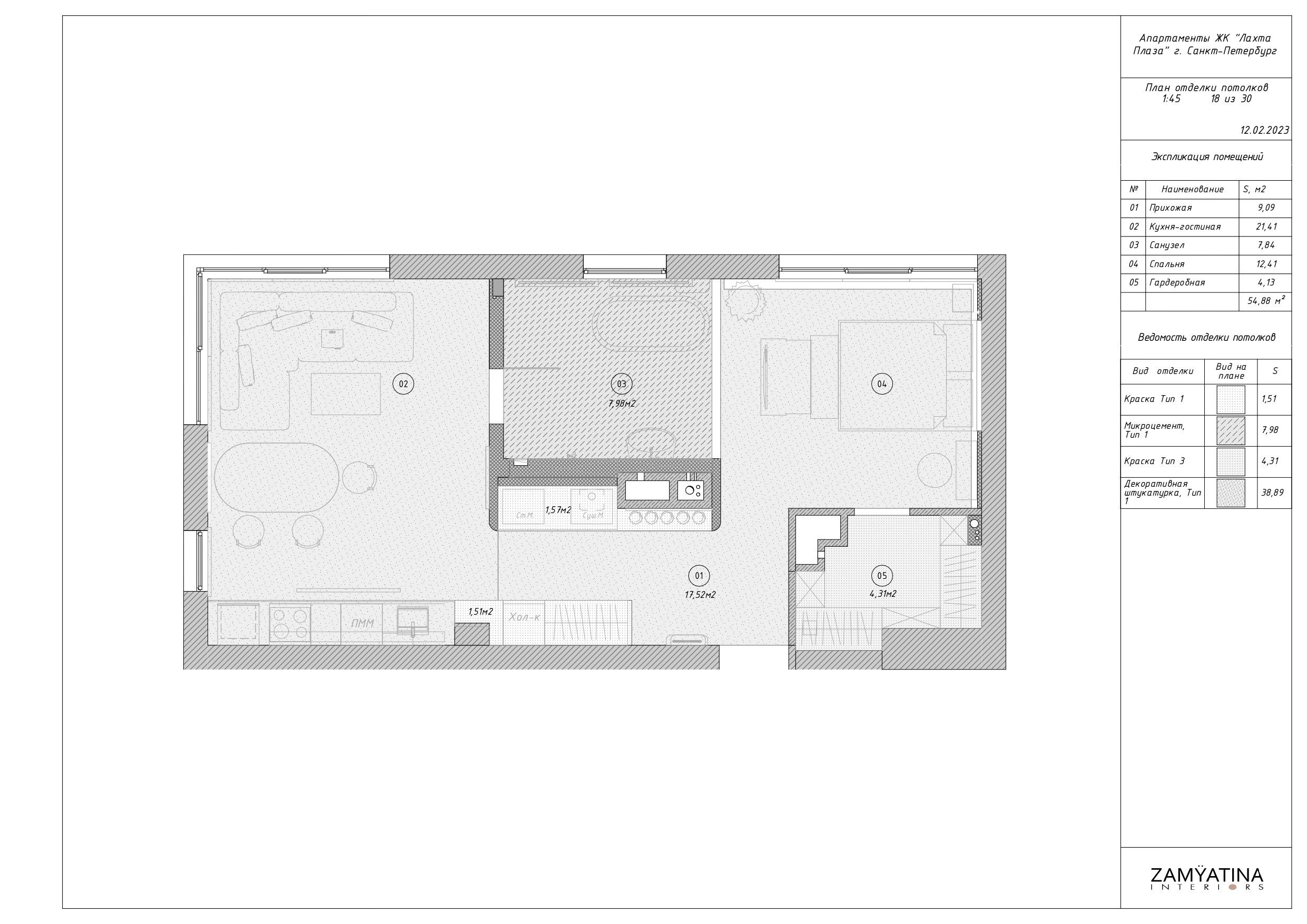 Чертежи проекта квартиры. Интерьерная визуализация SketchUp+Enscape