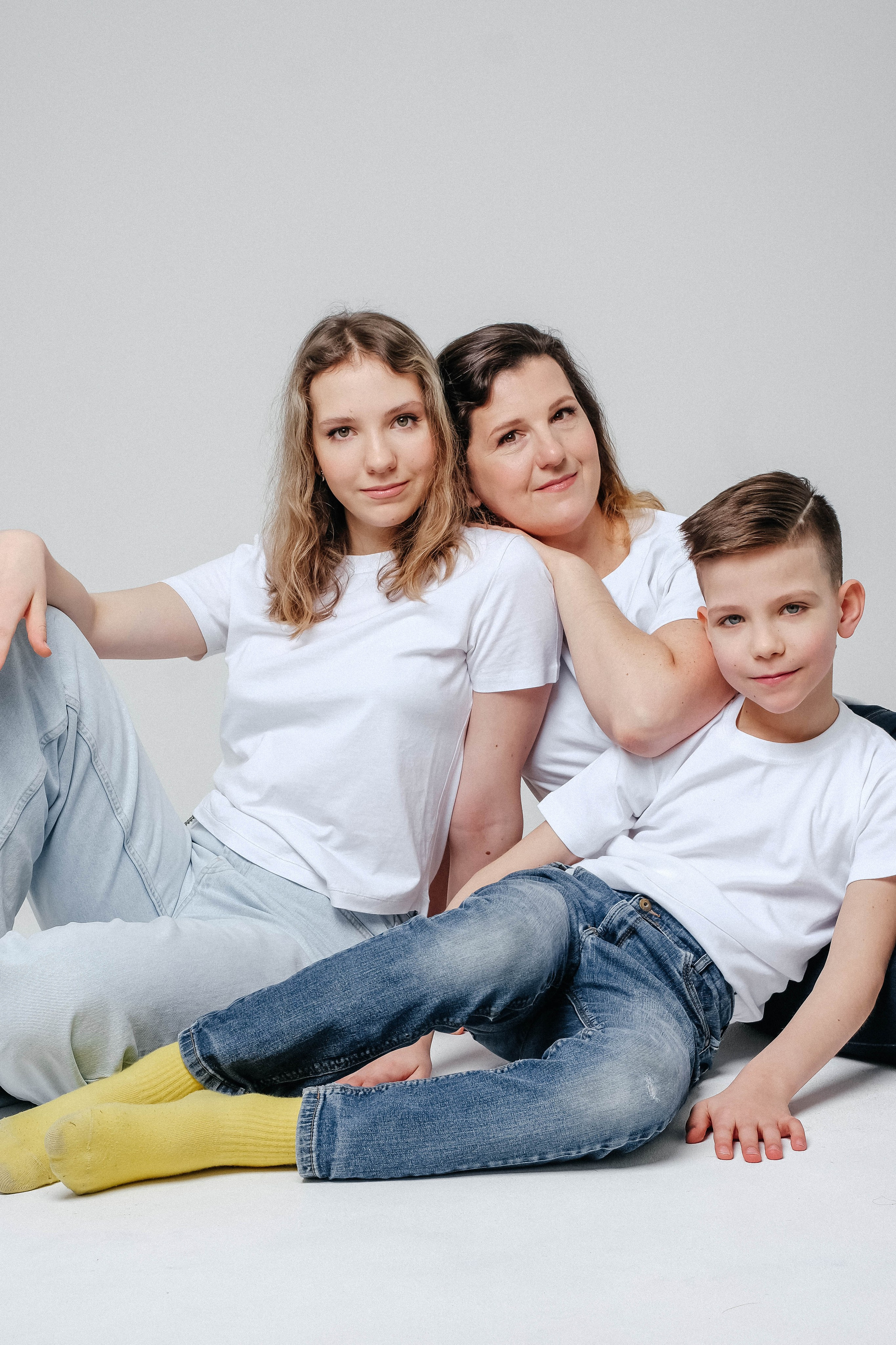 Мама с детками на циклораме. Главная