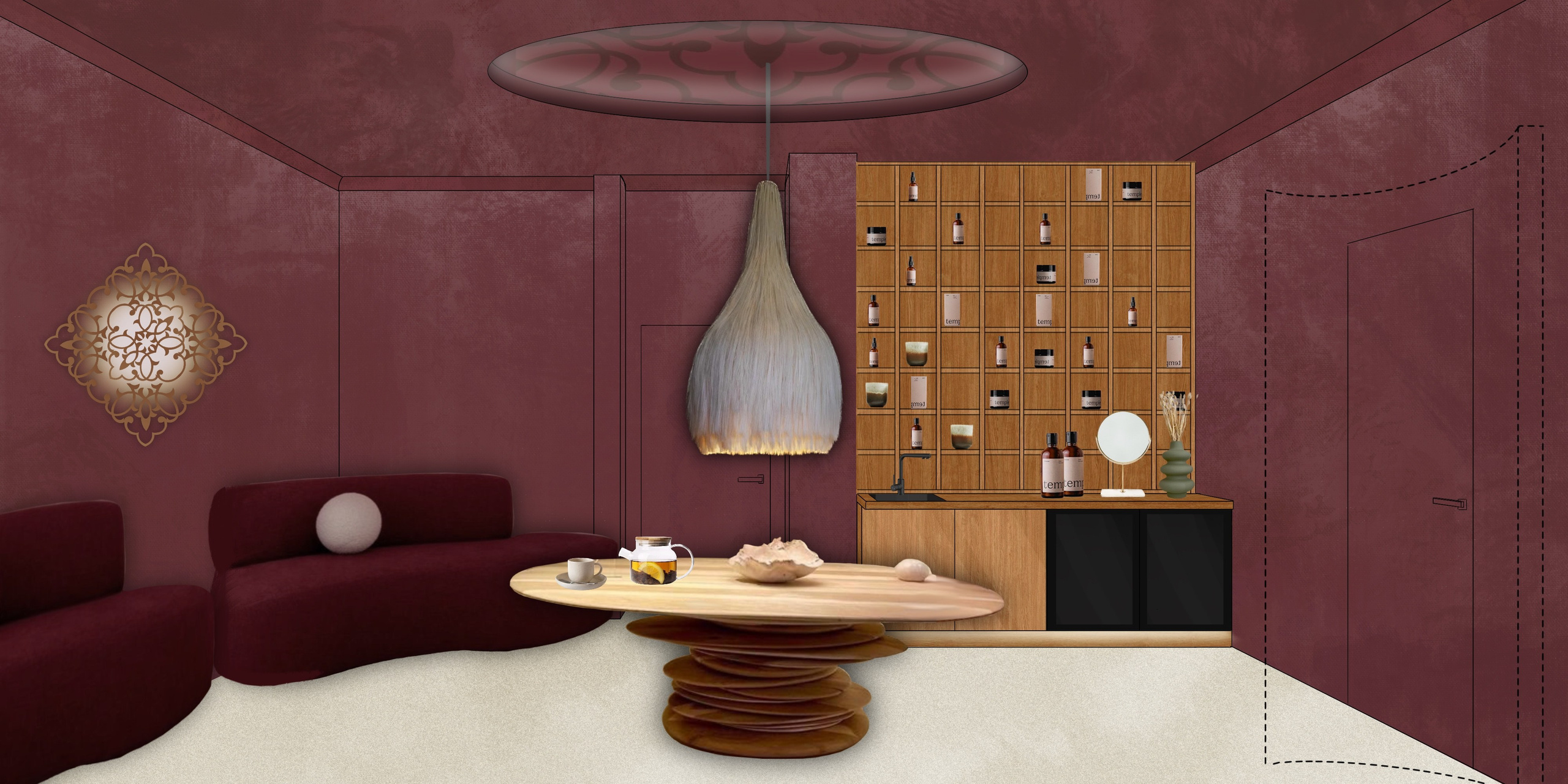 Спа (дизайнеры Ирма Чигарова и Лидия Ефремова). Дизайн интерьеров по всему миру