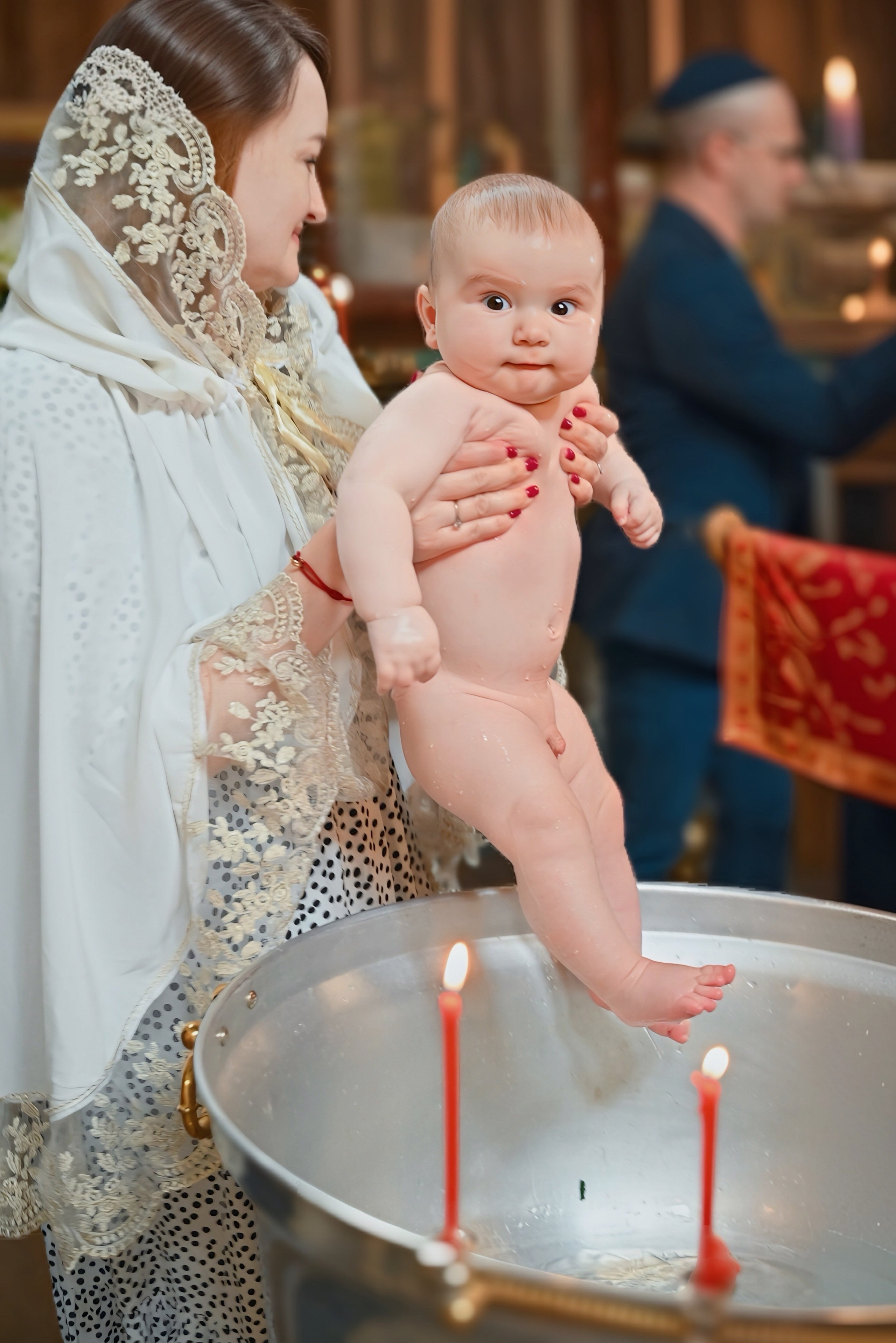 Крещение мама Лилия. Семейный и детский фотограф Москва