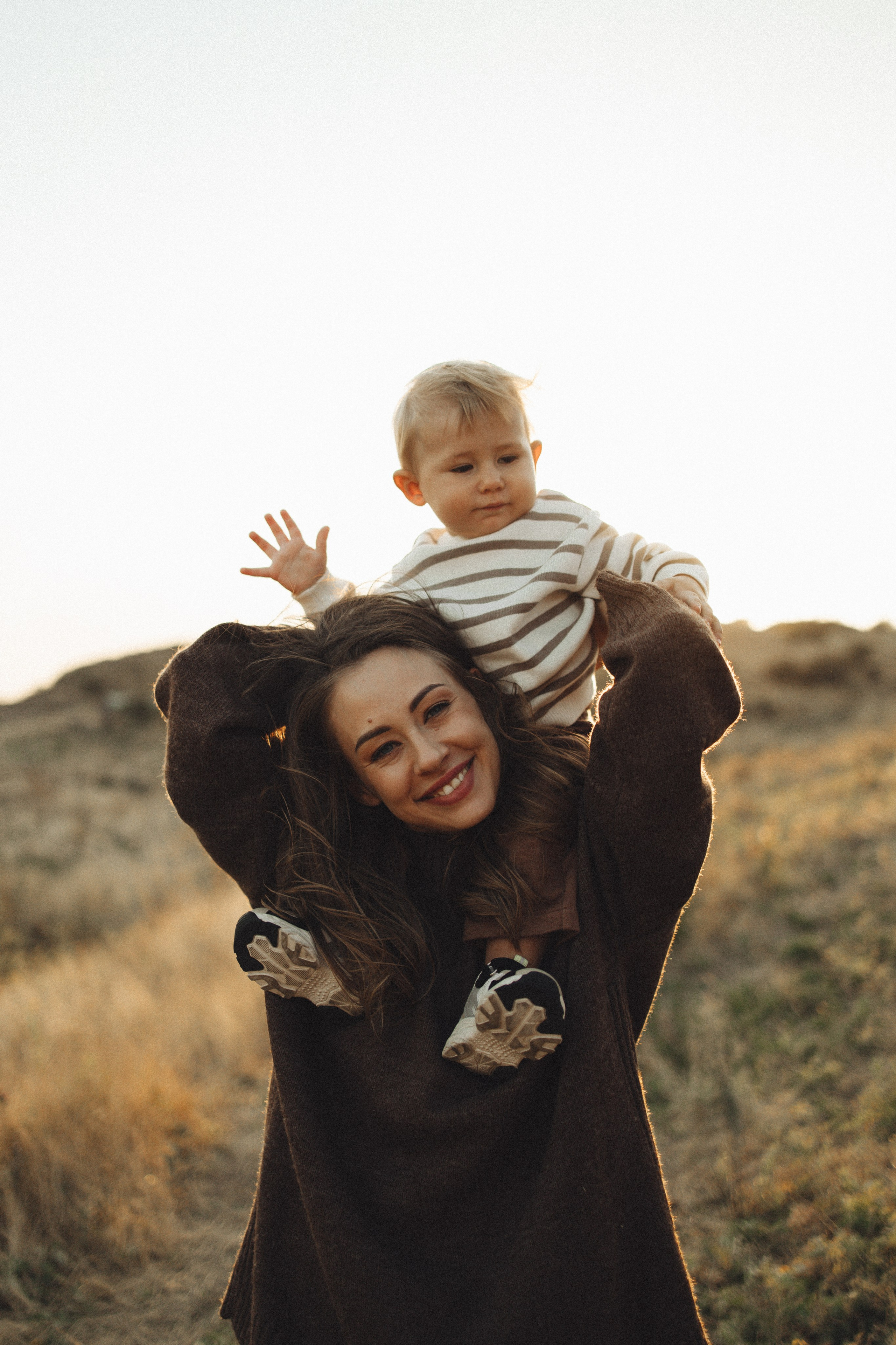 Семейная история, закат в Мержаново. Семейный и детский фотограф, таганрог, ростов-на-дону