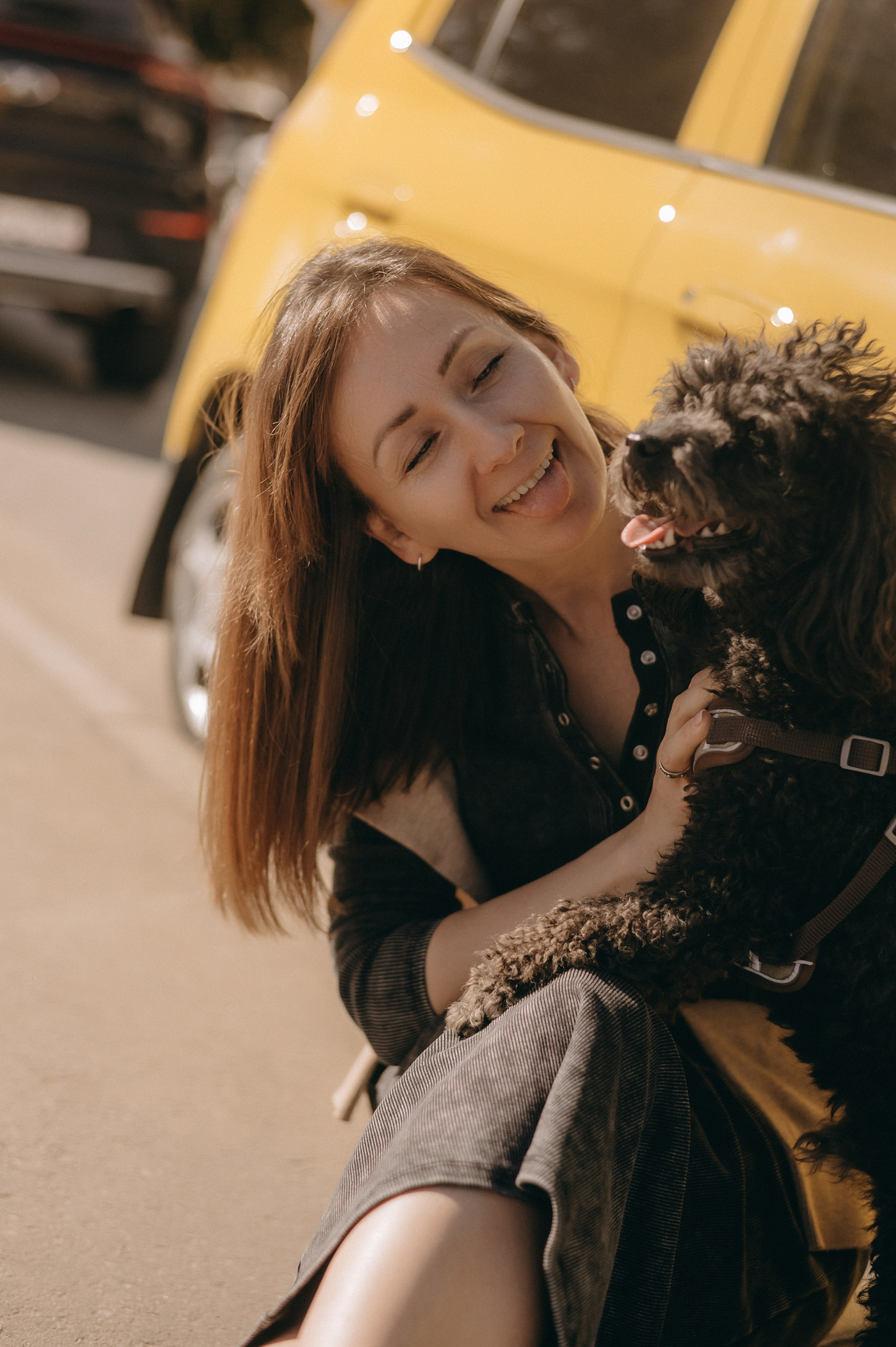 Осенние приключения Чарлика и его хозяек. Фотограф Мария Стрелкова