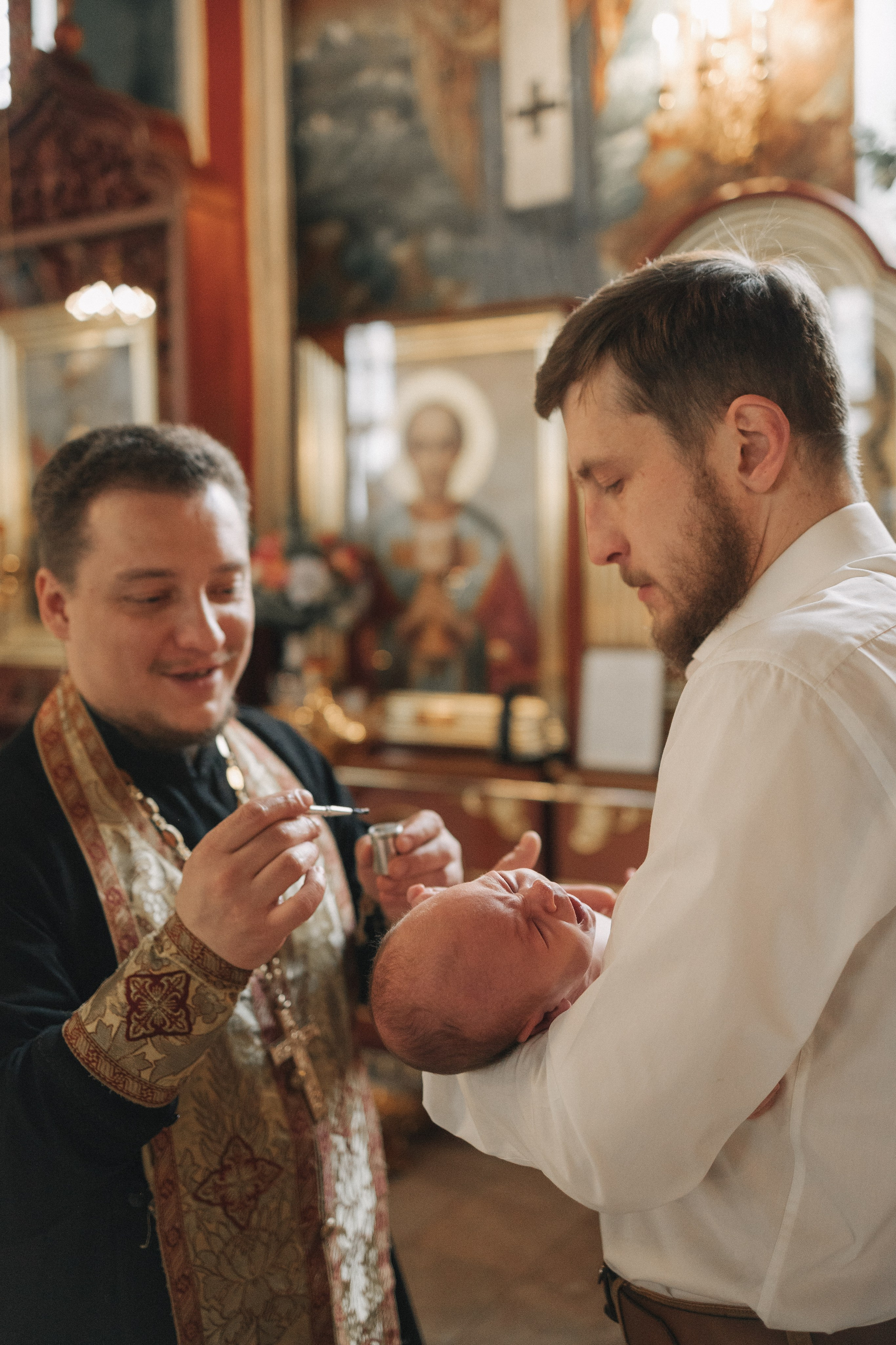 Крещение Александра. Семейный фотограф в Москве Валерия Ходько