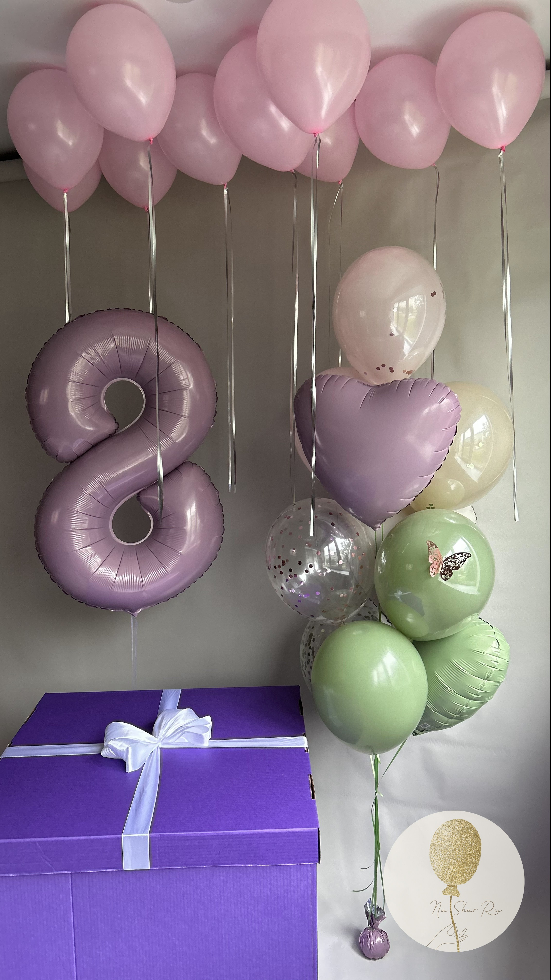 Коробка сюрприз. Воздушные шары с гелием в Донецке