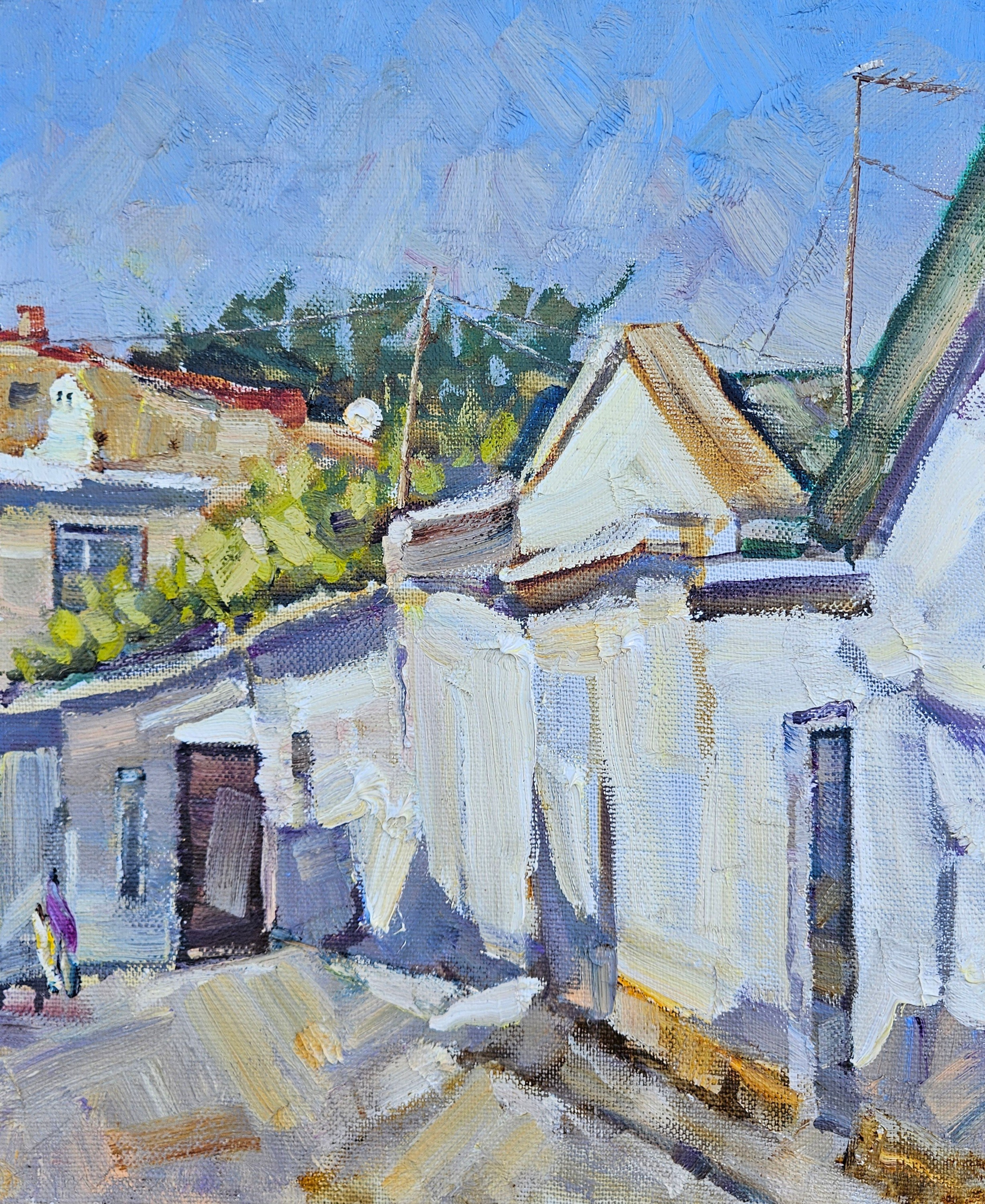 Улочка в старом городе. Евпатория. 2025. Холст, масло. 55х45. Цена: 25000₽