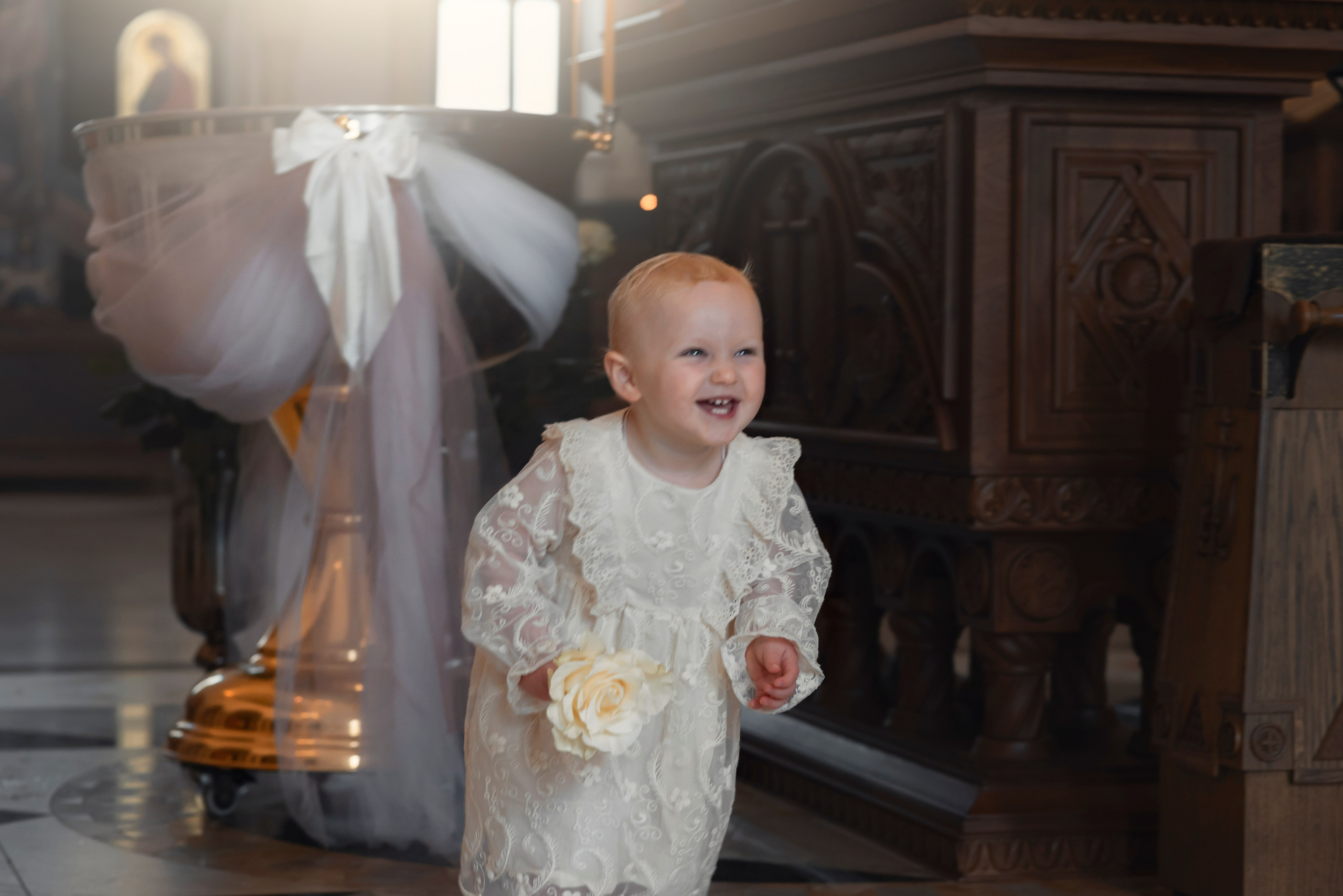 Украшение купели. Фотограф Крещения и Венчания. Минск и другие города. Почтенная Наташа