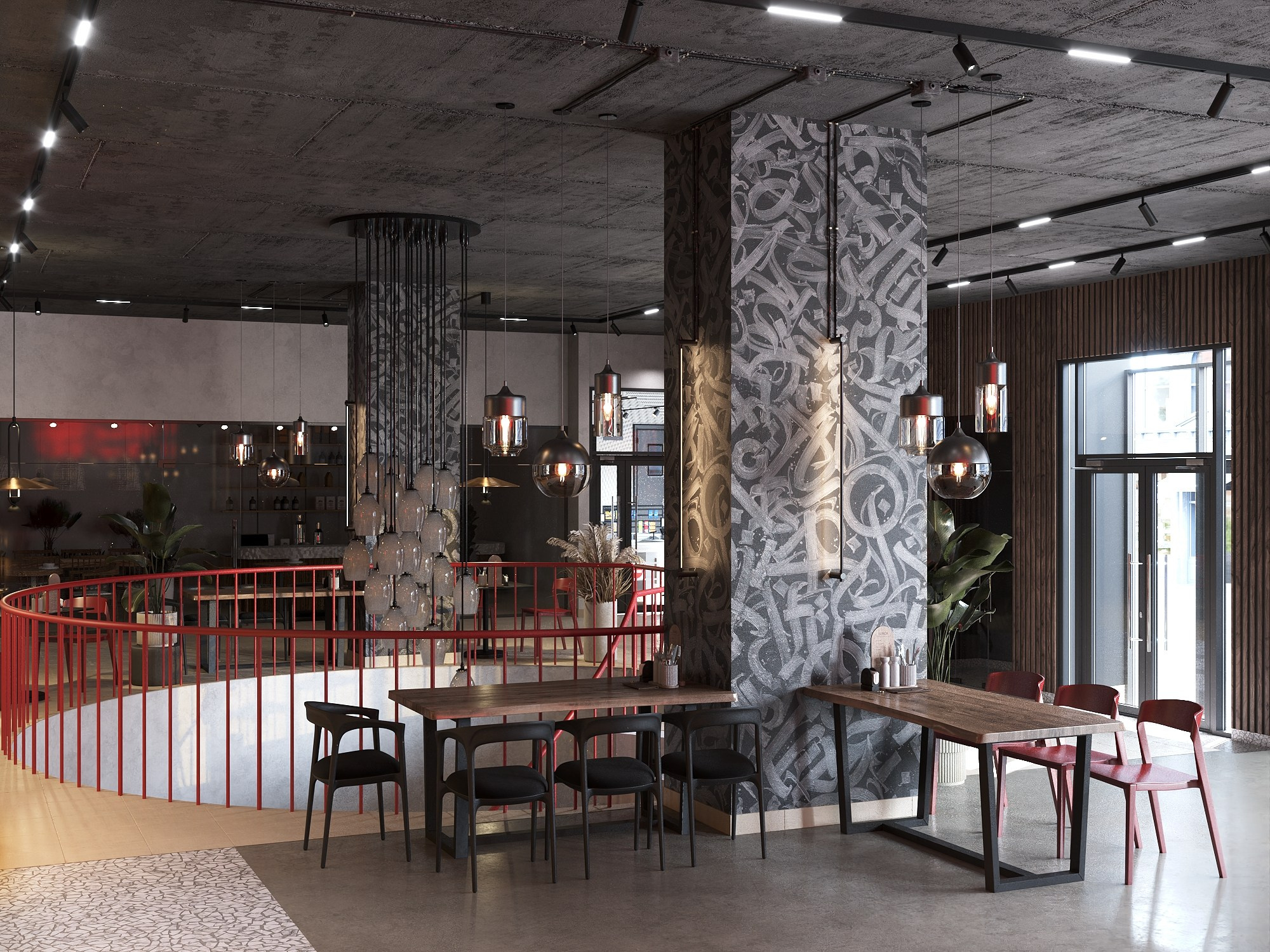 Фастфуд-кафе. БК студия дизайна интерьера