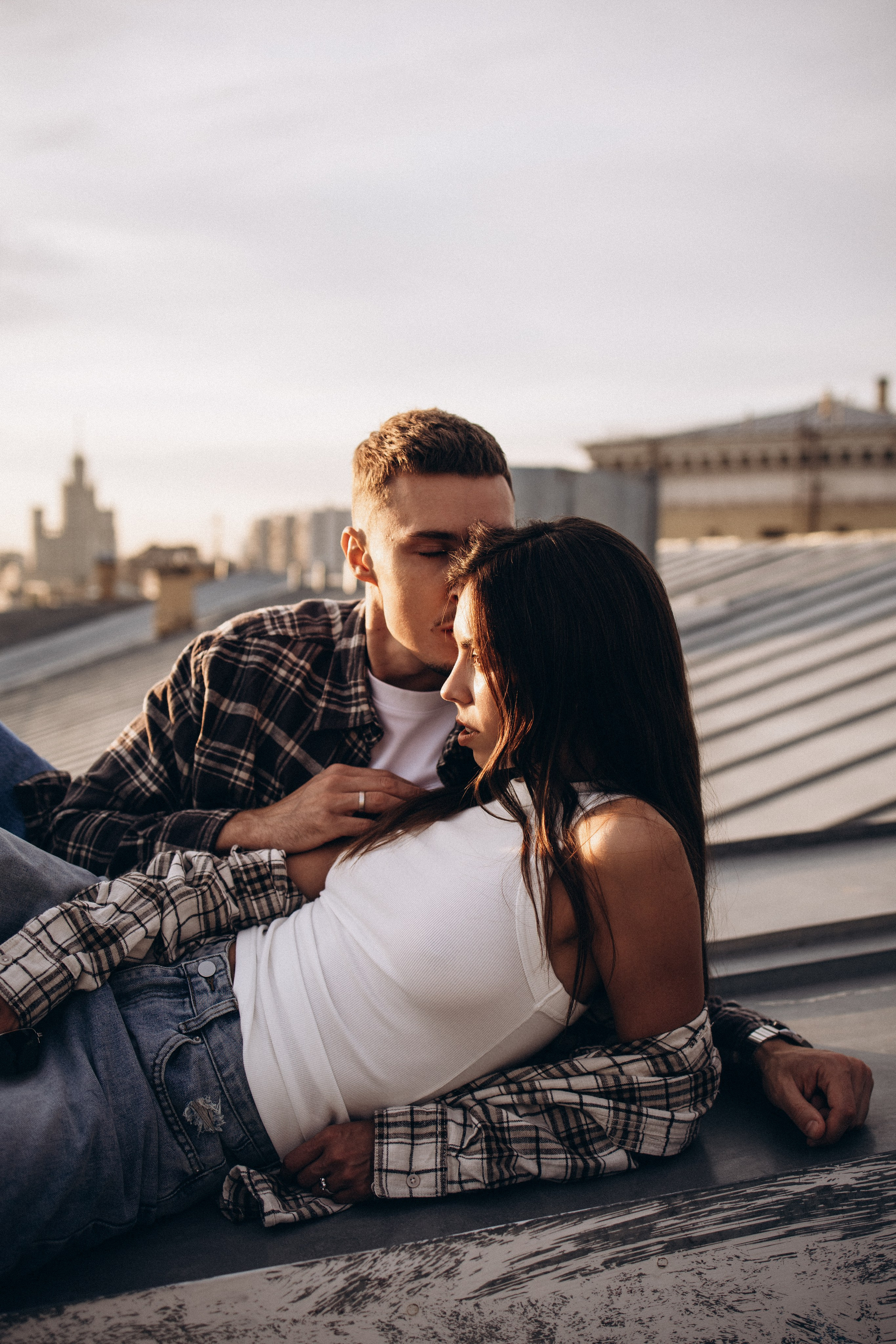 Виолетта и Макс на крыше. Семейный фотограф в Москве Марина Петра