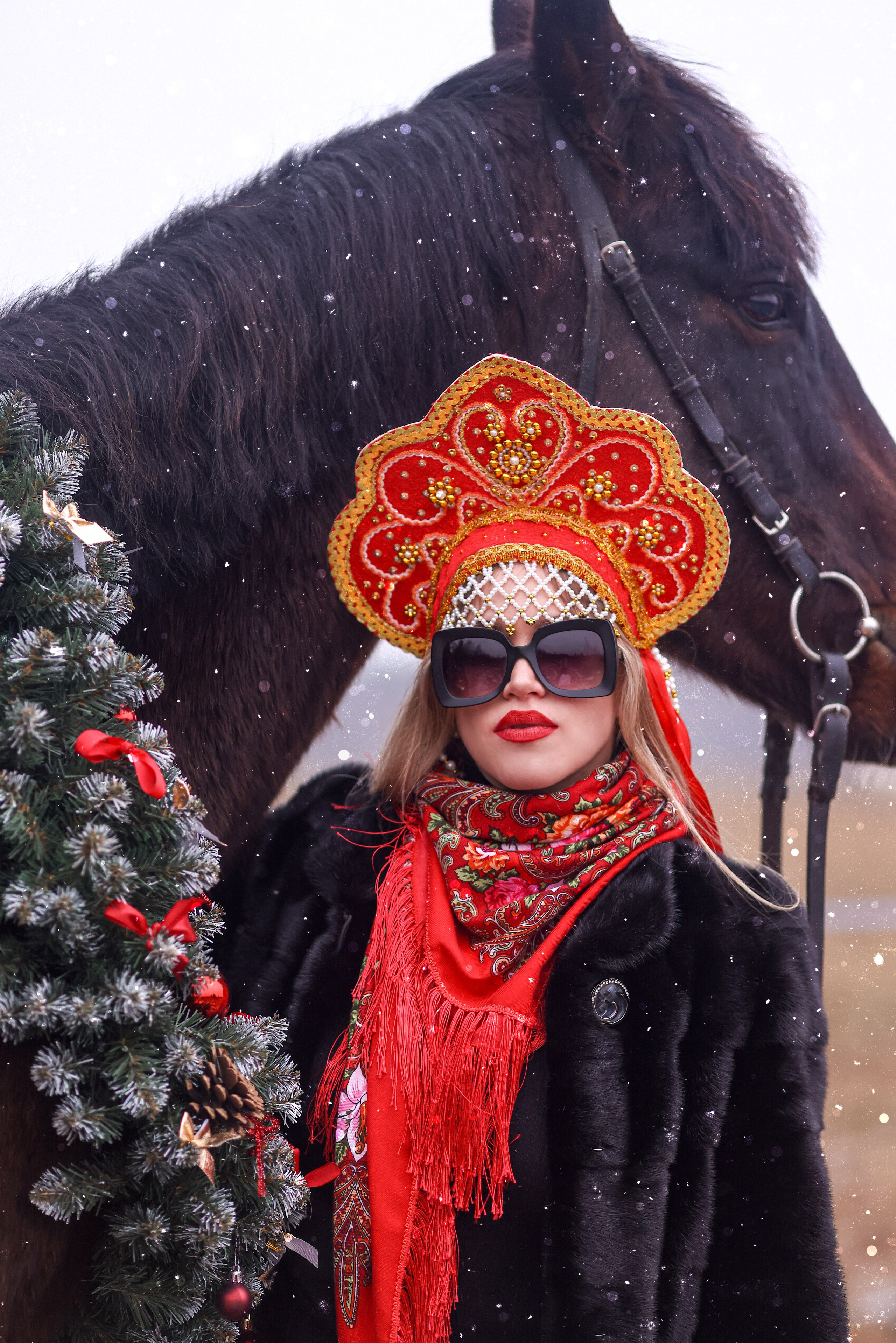 Юля и Питер. Фотосессии с лошадьми