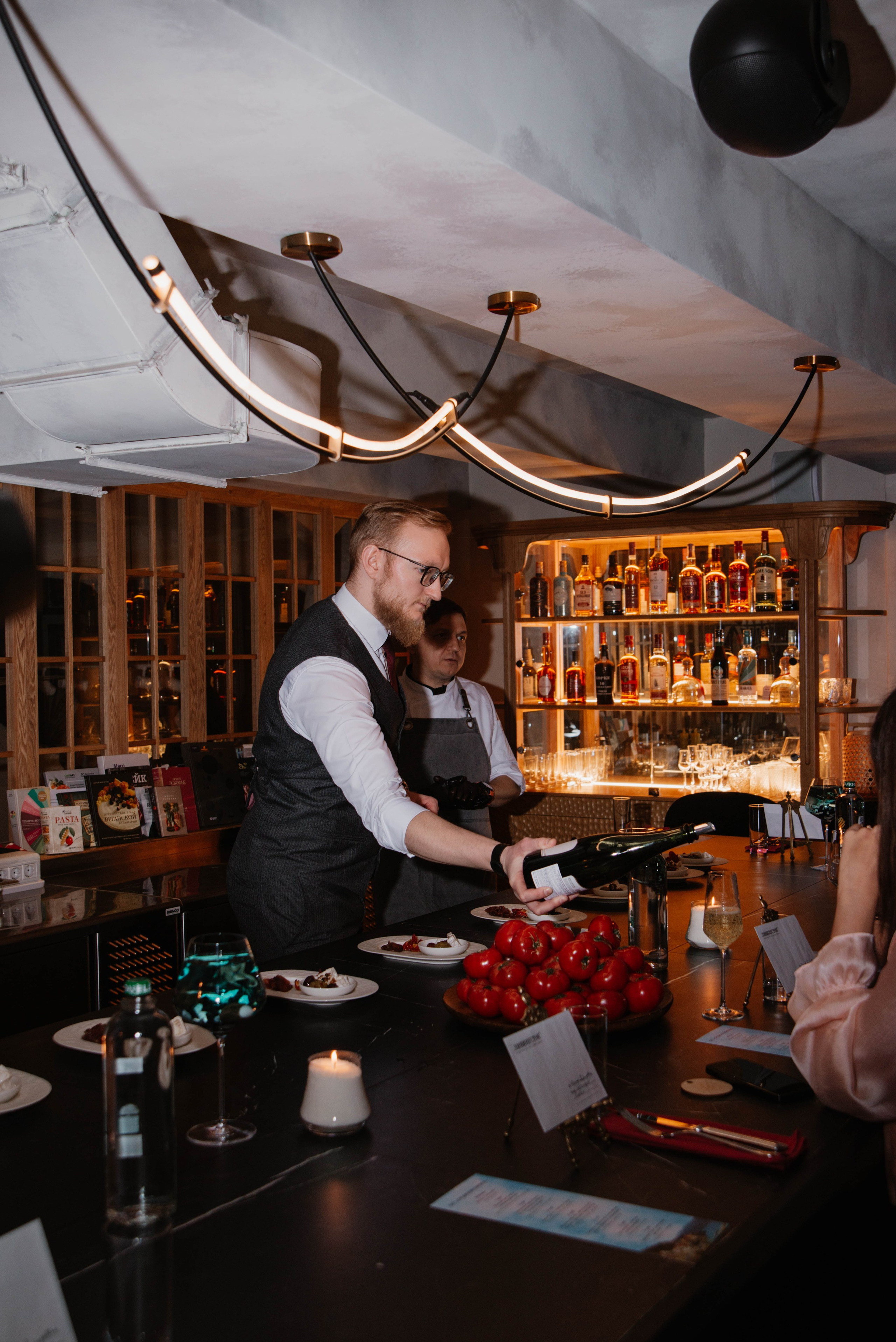 Шеф-тейбл в ресторане Ливингстон. Ксения Glossa. Портретный и репортажный фотограф в Самаре