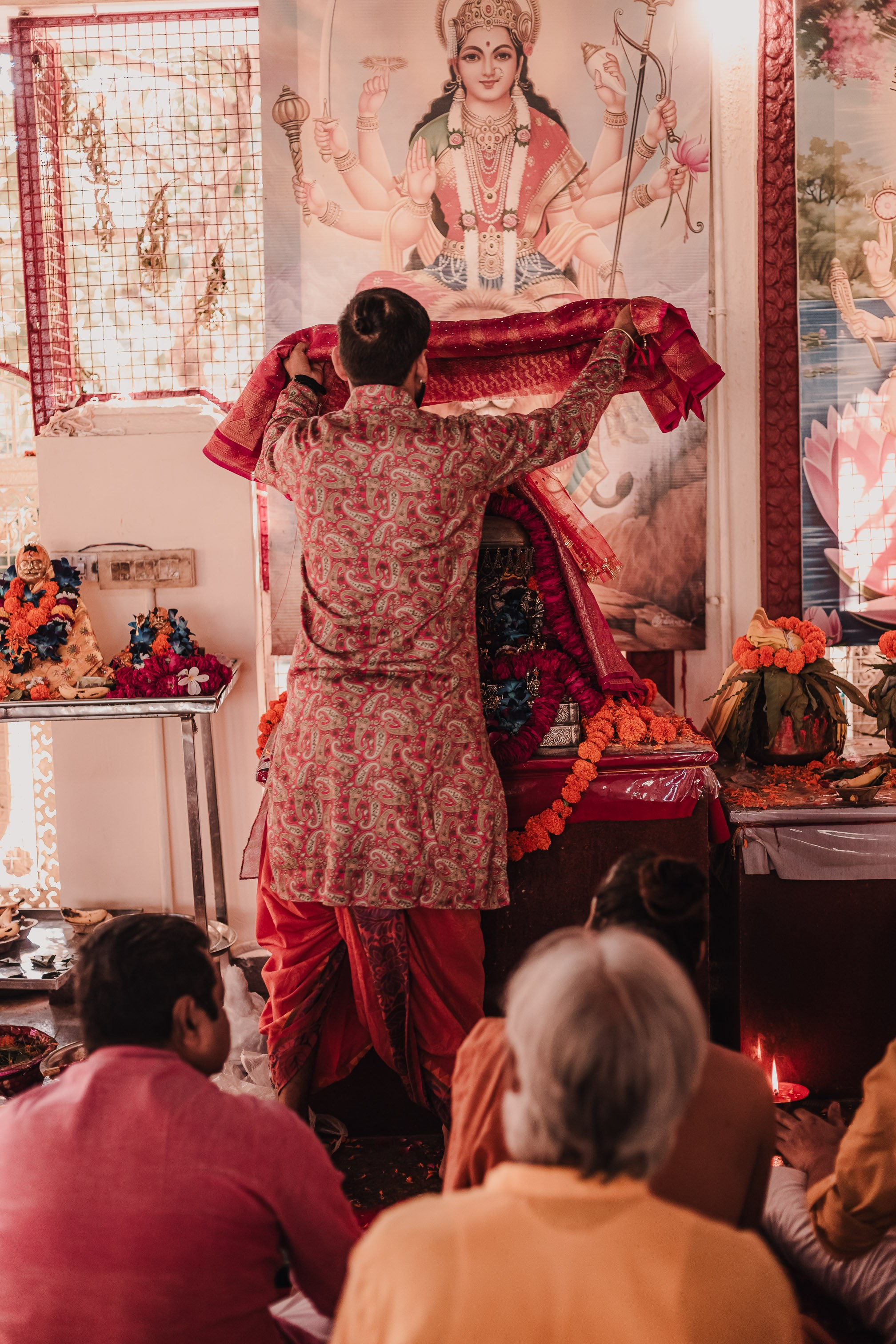 Lakshmi pooja in India. Mariam Bagdasaryan