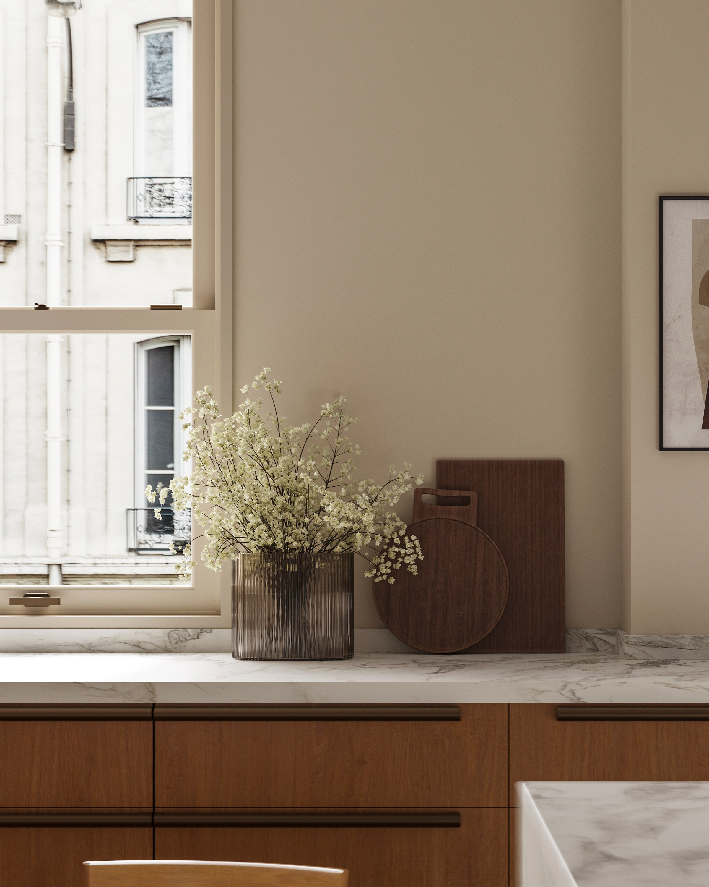 WARM KITCHEN | RENDERCAMP WORKSHOP. Interior Visualization by Valerie Stetyukevich