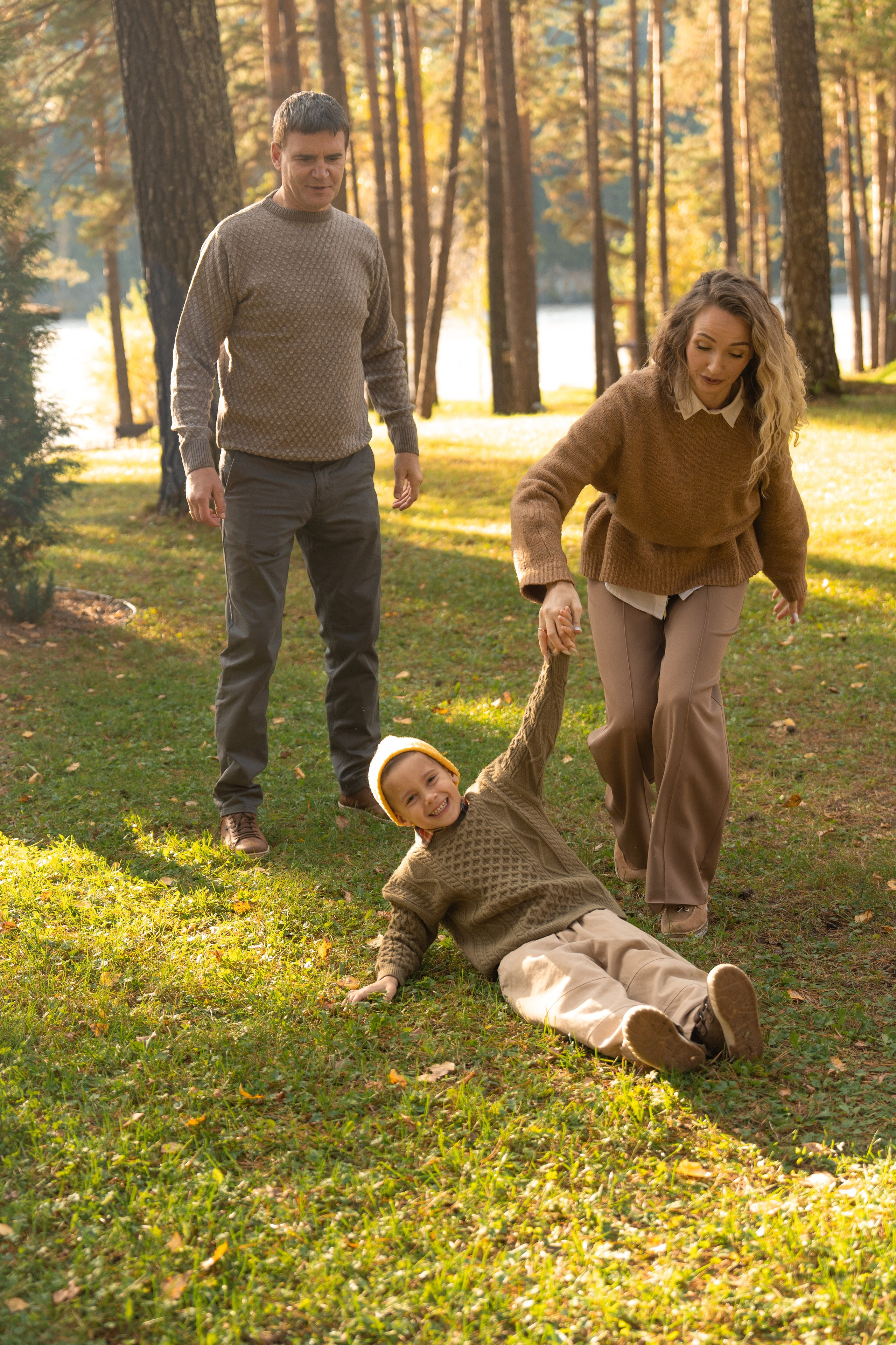 Семейная фотосессия в Москве для большой семьи. Свадебный фотограф в Москве Анна Полушина