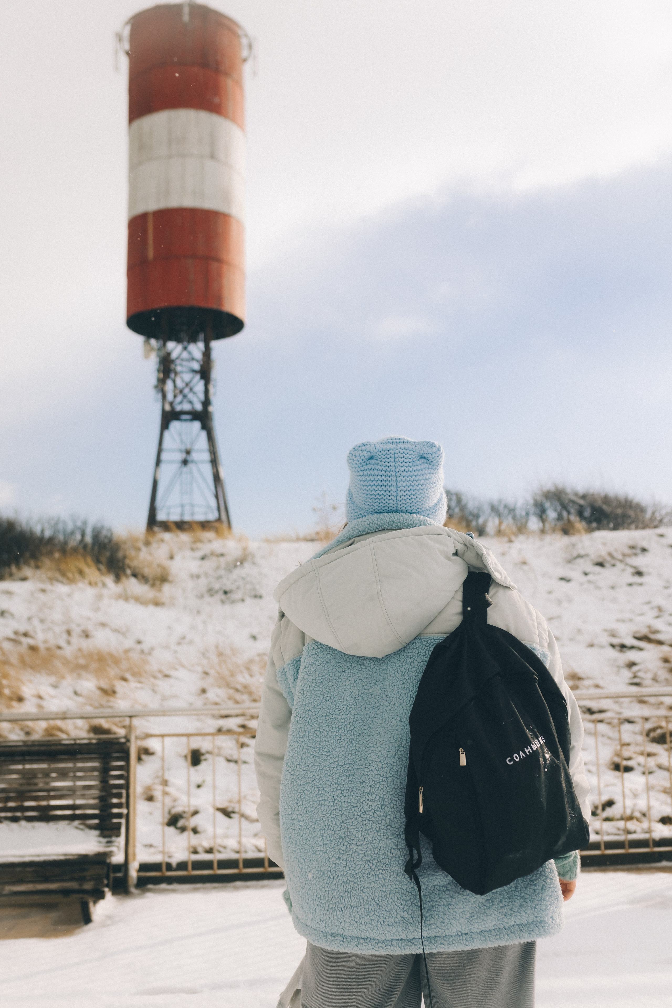 Маша и зима на Балтике. Фотограф Зеленоградск Красильникова Елена