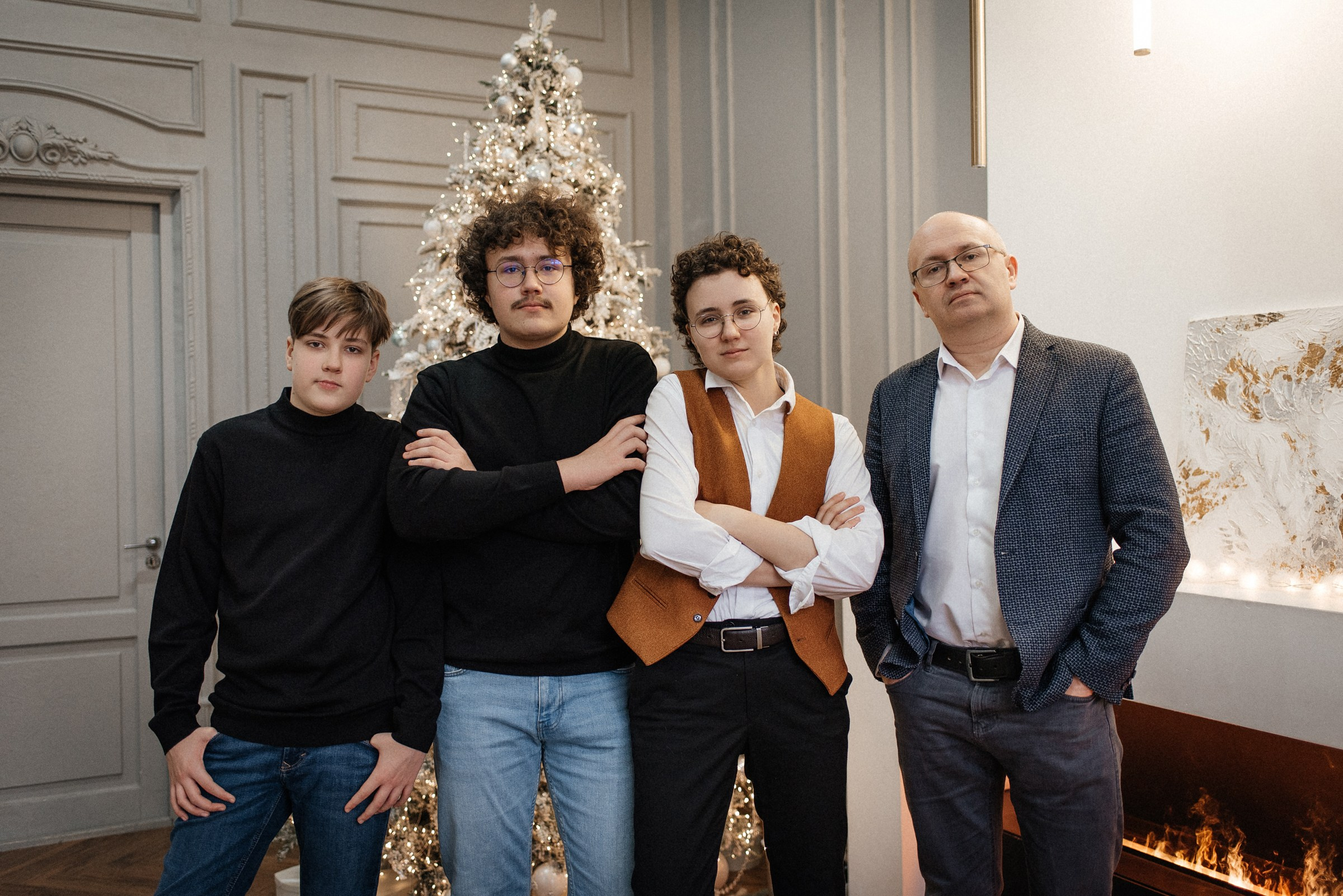 Семейная новогодняя фотосессия. Свадебный фотограф в Санкт-Петербурге Венера Ахметова