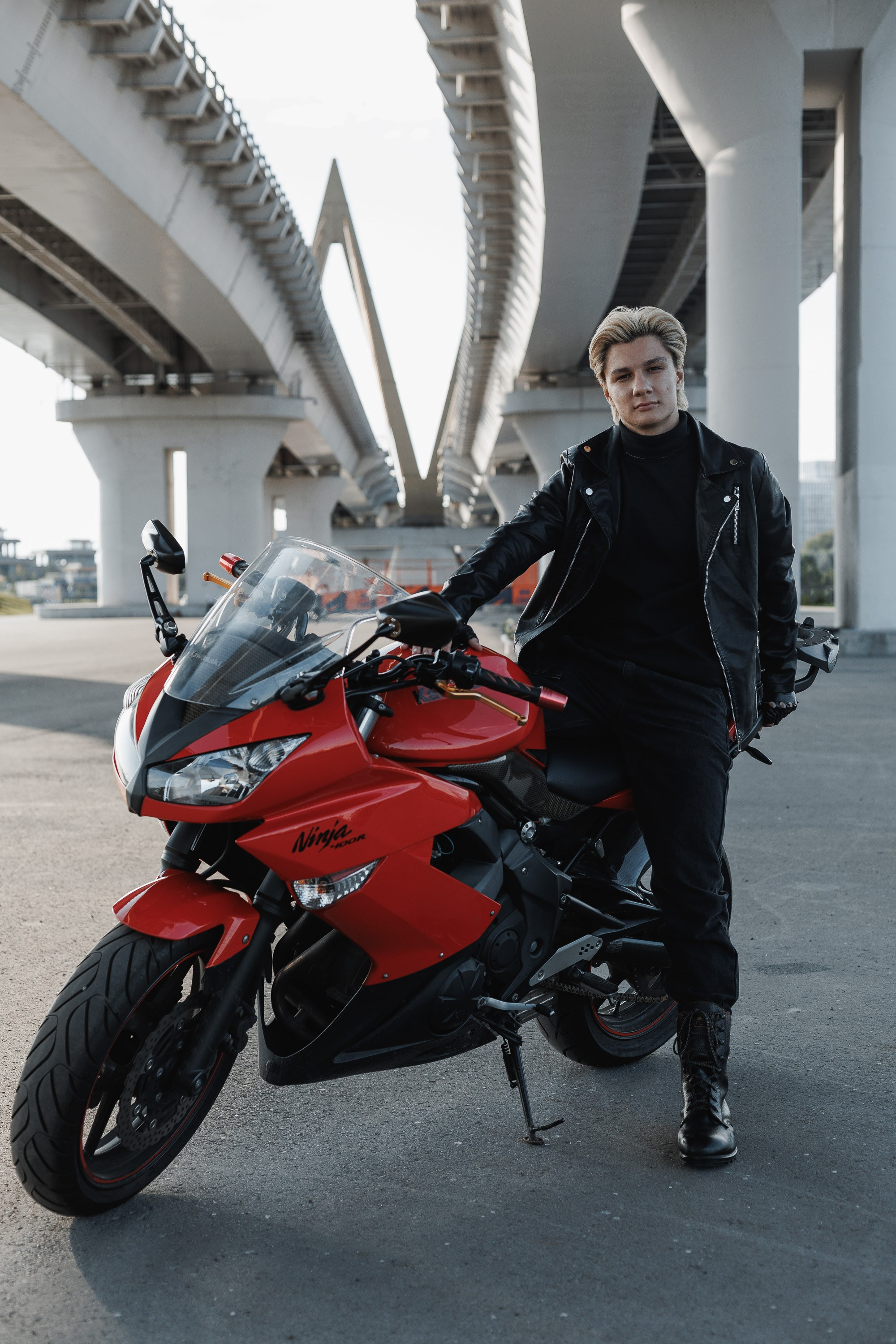 Съемка на мотоцикле. Ксю Галиасфарова — Фотограф Казань