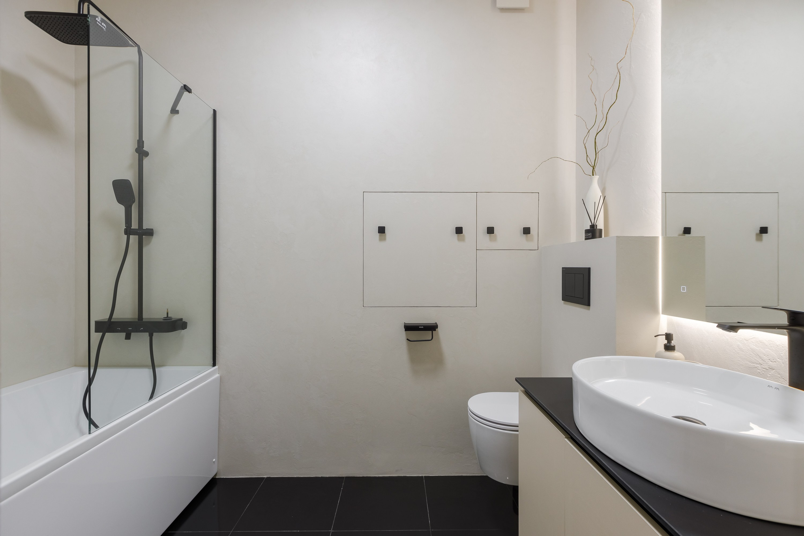 Бежевая квартира в Аэробусе. Интерьерный фотограф в Москве Роман Потапов