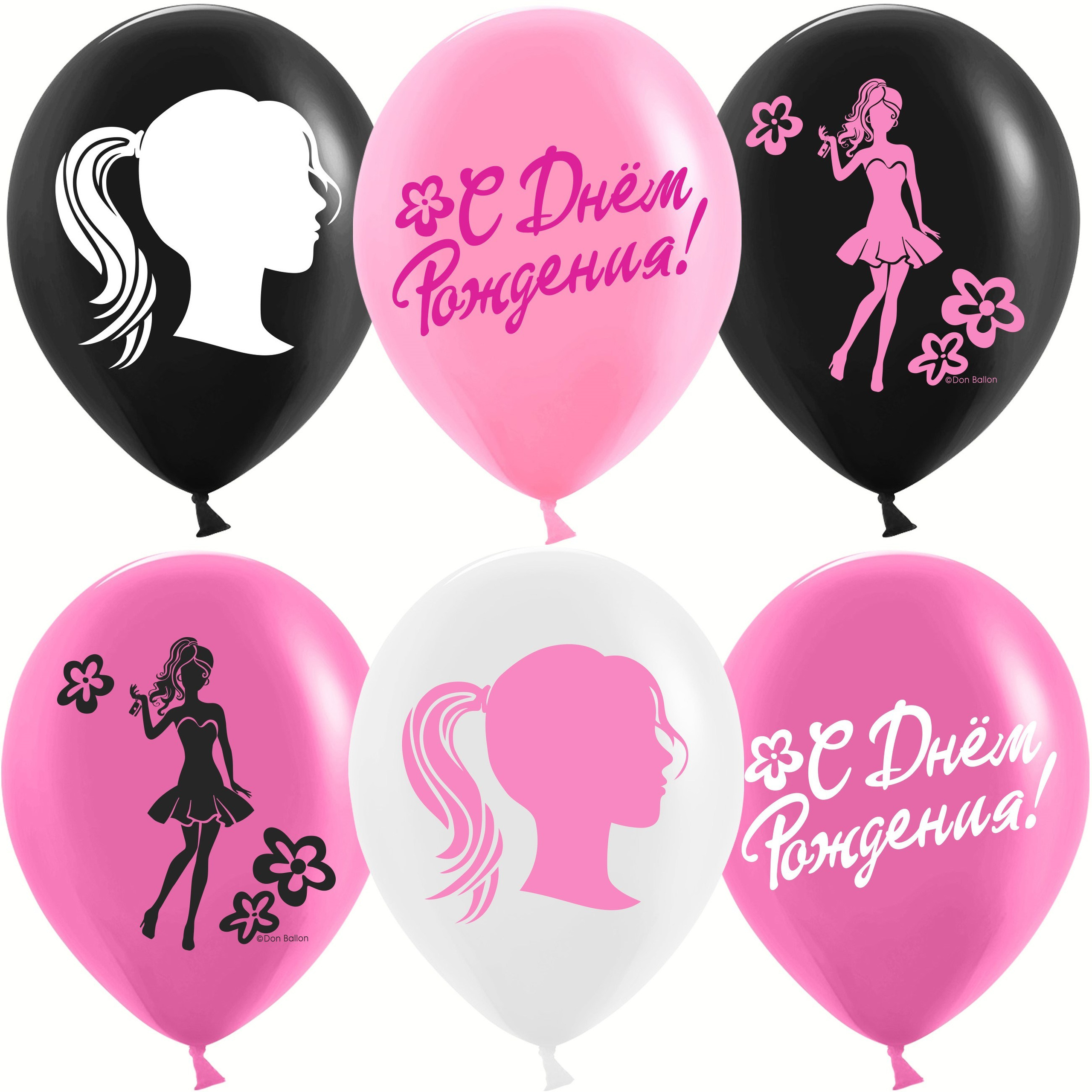 барби воздушные шары на день рождения девочке