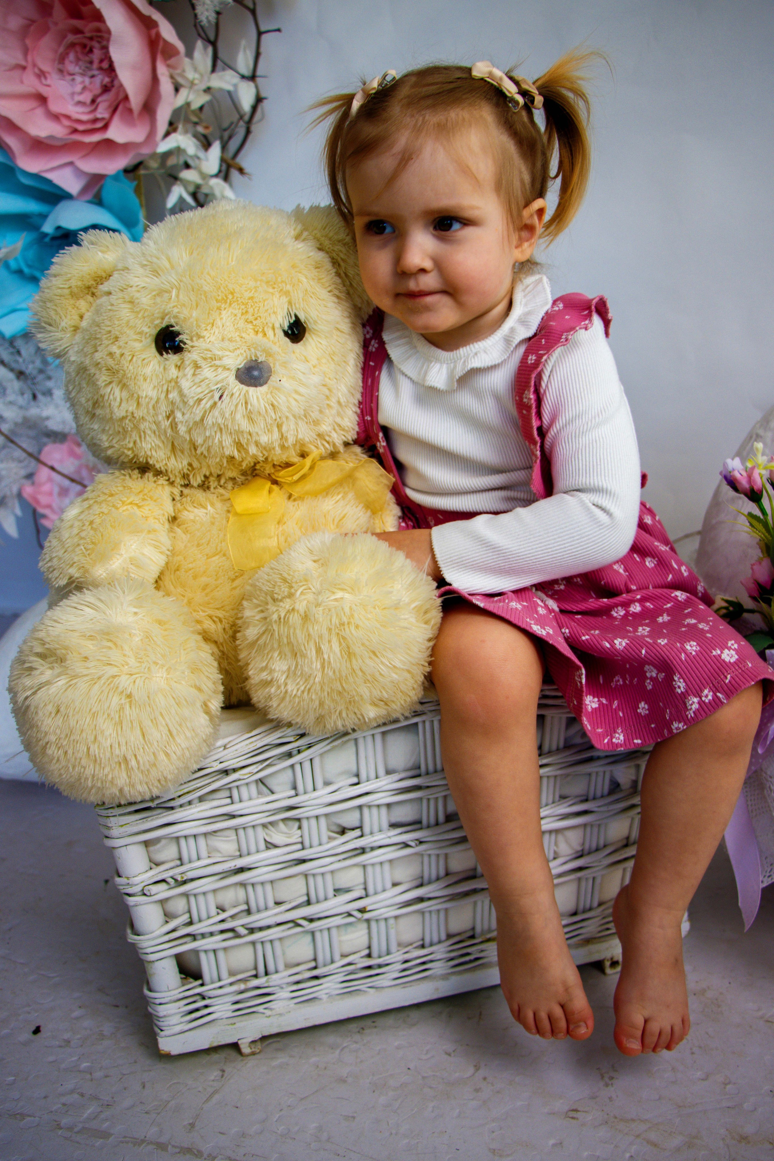Малышка с мишкой. Фотограф Татьяна Матрос