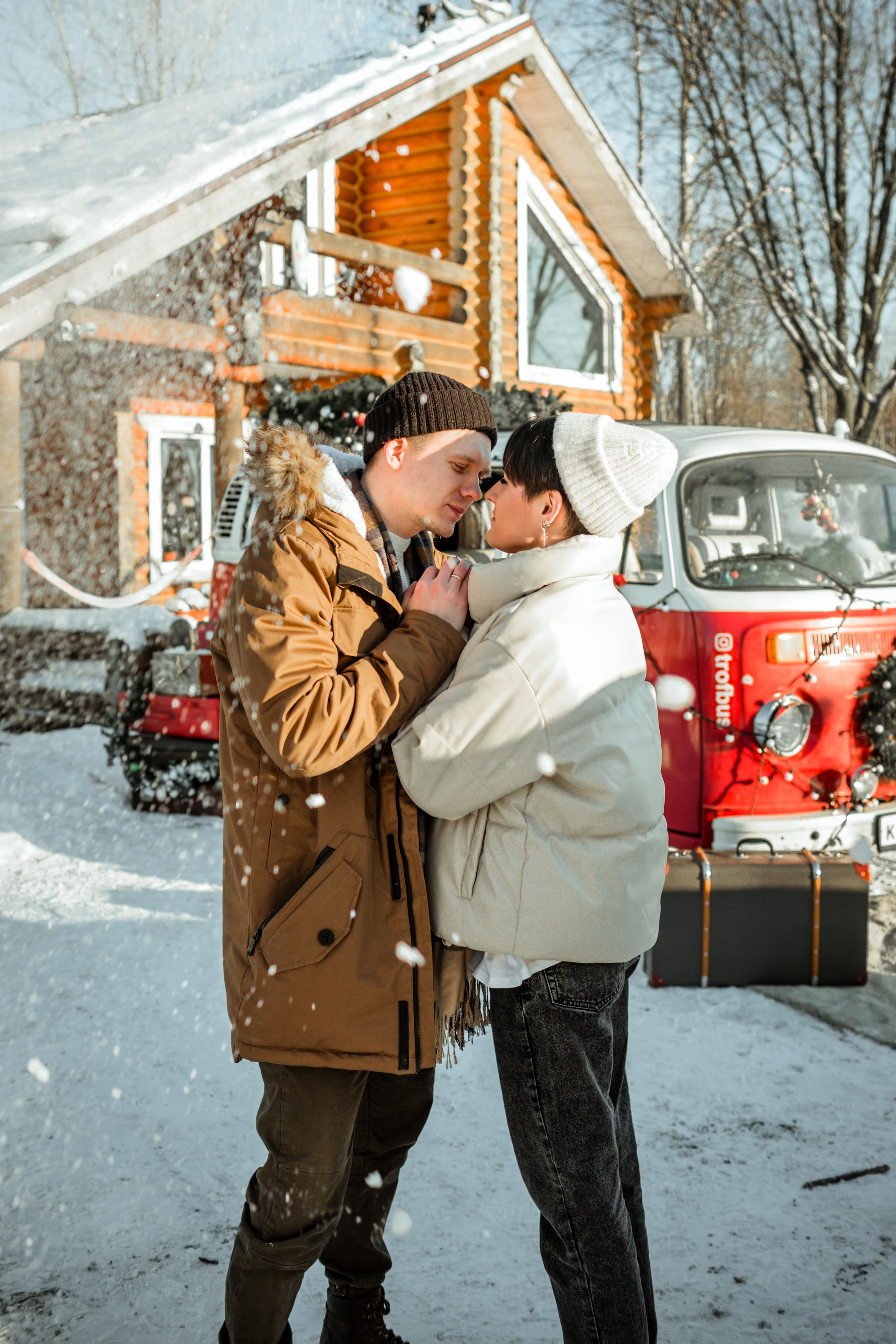 Фотосессия love story зимой. Свадебный фотограф Кирилл Белый