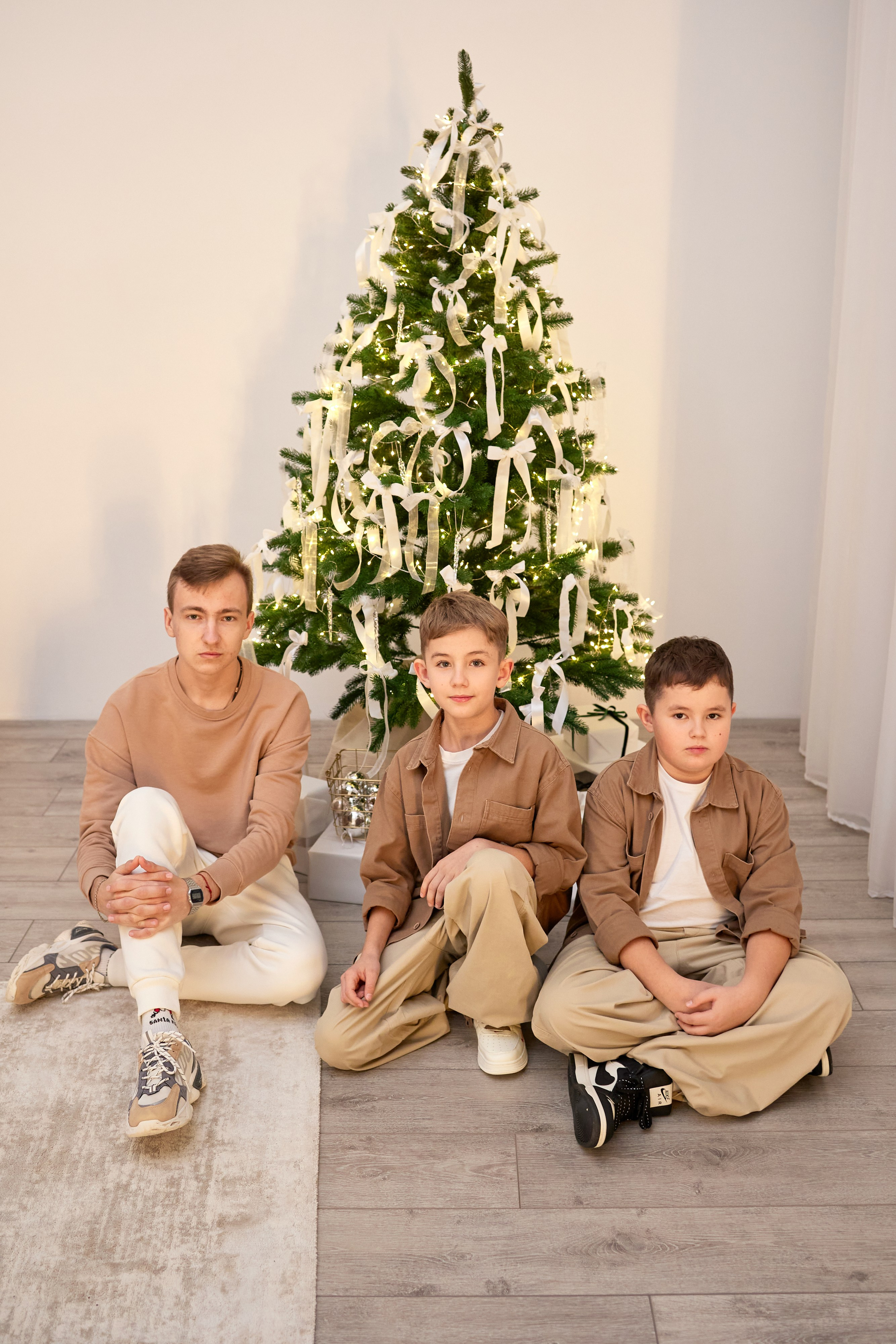 Новогодняя семейная фотосессия. Фотостудия Рассвет