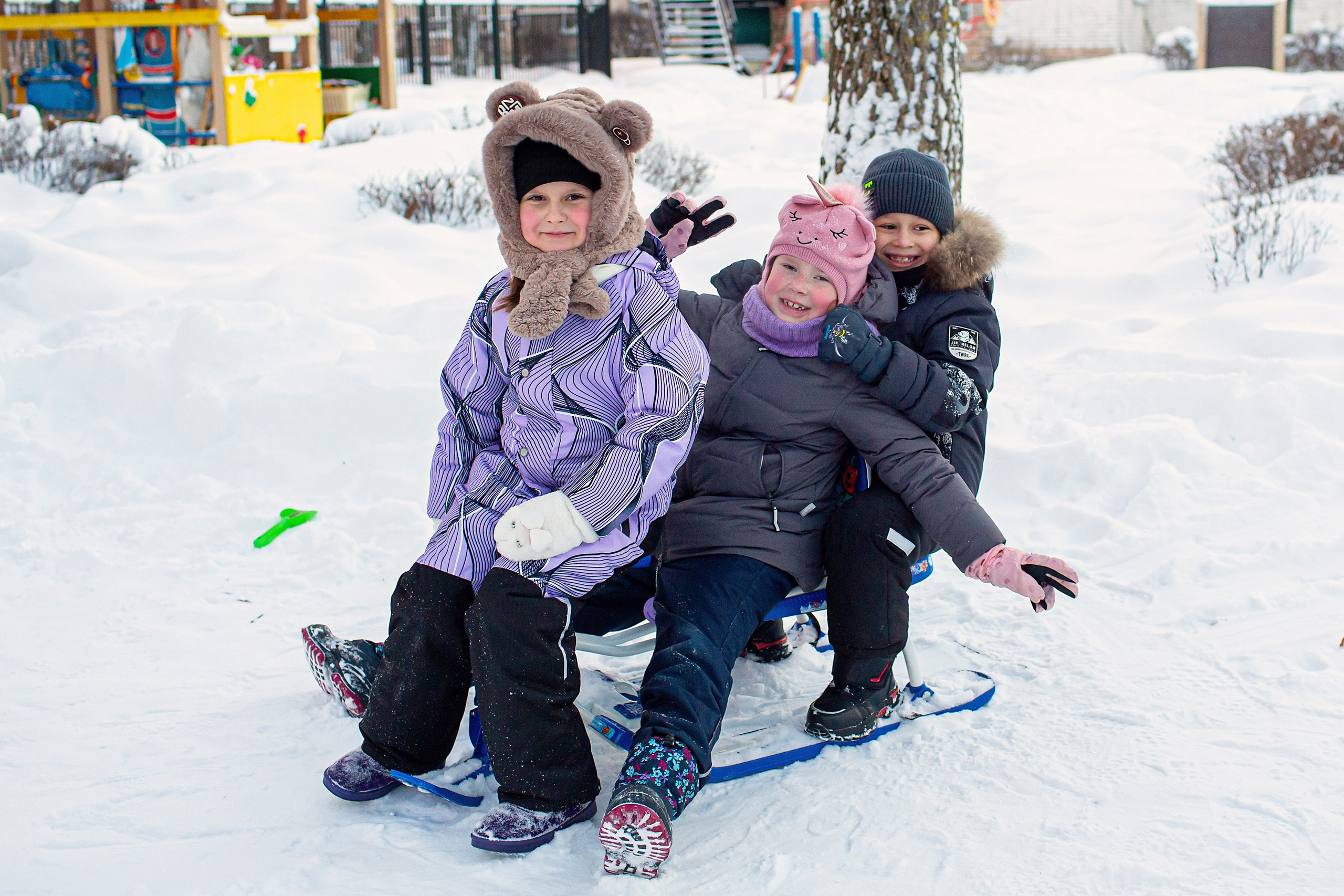 Зима в детском саду. Свадебный, семейный, детский фотограф в Санкт-Петербурге