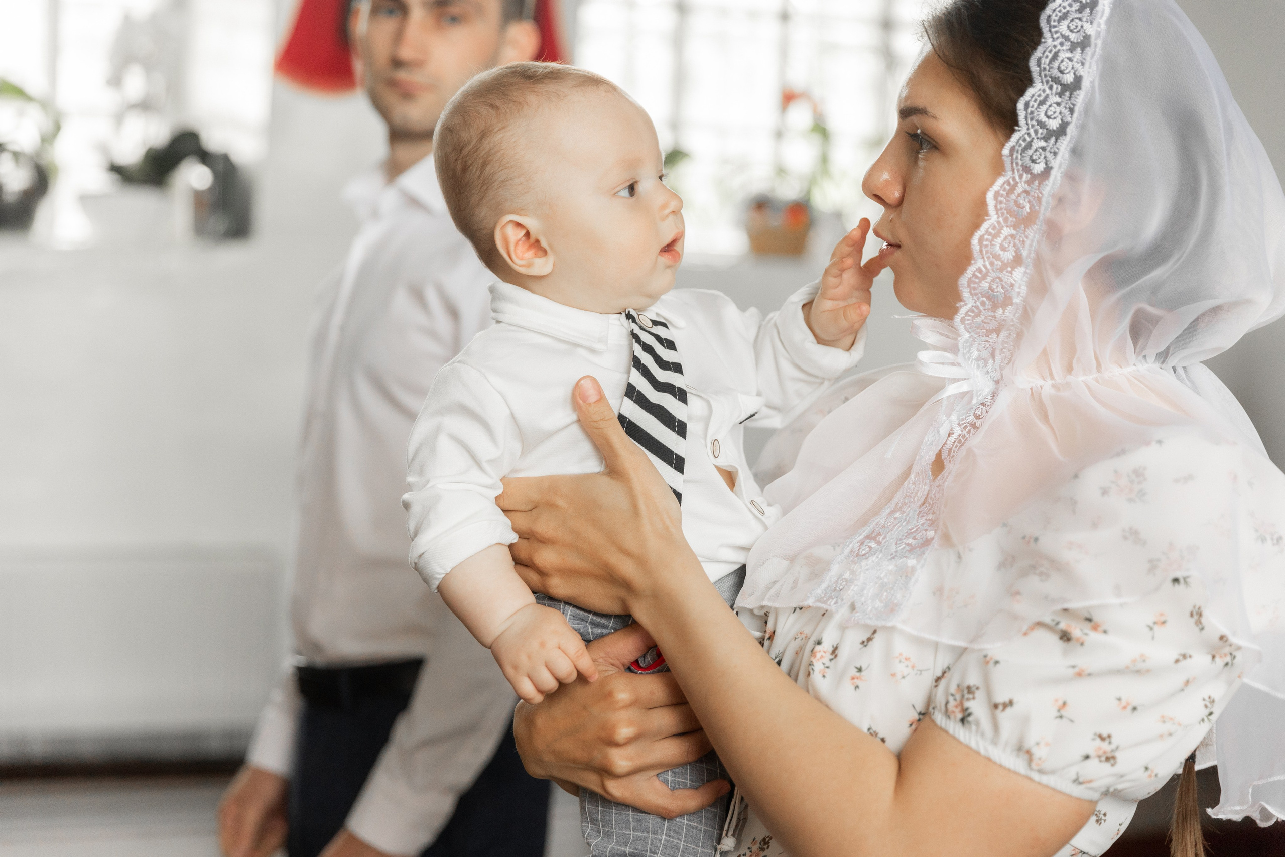 Таинство крещения в Чернянке с. Раевка. Фотограф Максим Никонов