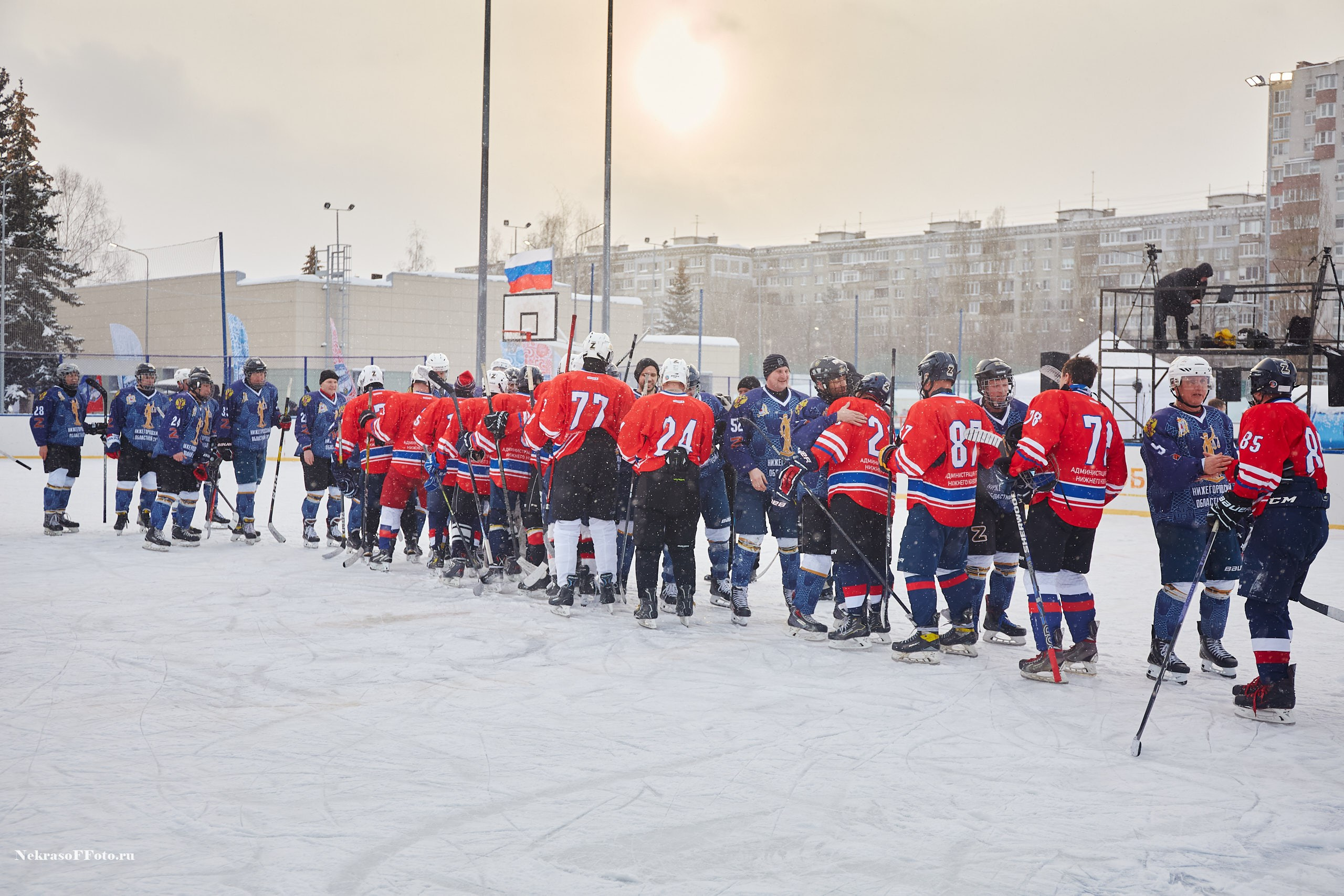 Турнир по хоккею «Русская классика» в рамках Офицерской хоккейной лиги. Спортивный фотограф Некрасов Денис