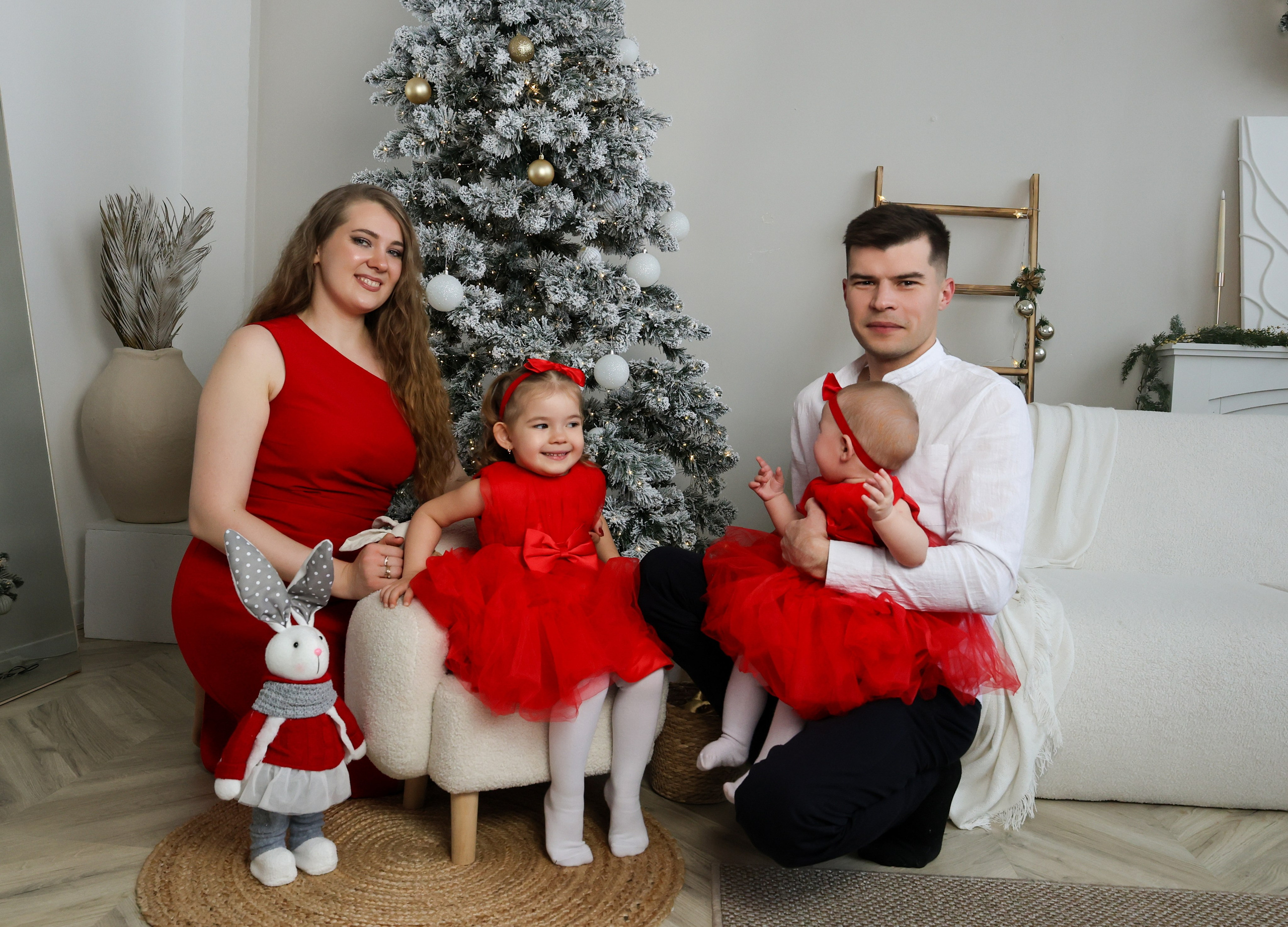 Семейная Новогодняя съёмка. Виктория, Александр, Милана и Ульяна. Tatiana Shumskaya