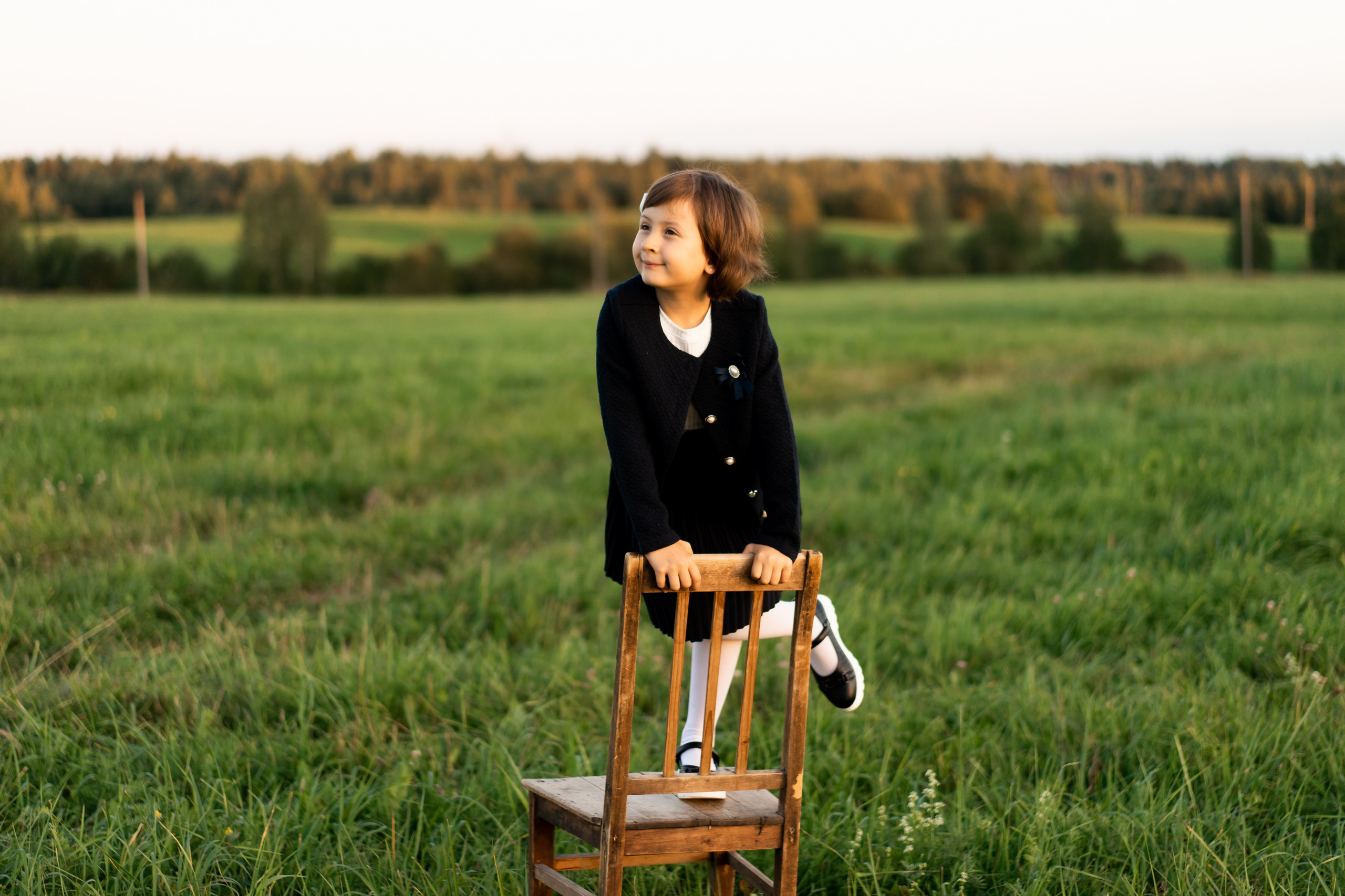 Майя. Первый раз в 1 класс. Семейный и детский фотограф в Санкт-Петербурге Дарина Герчиу