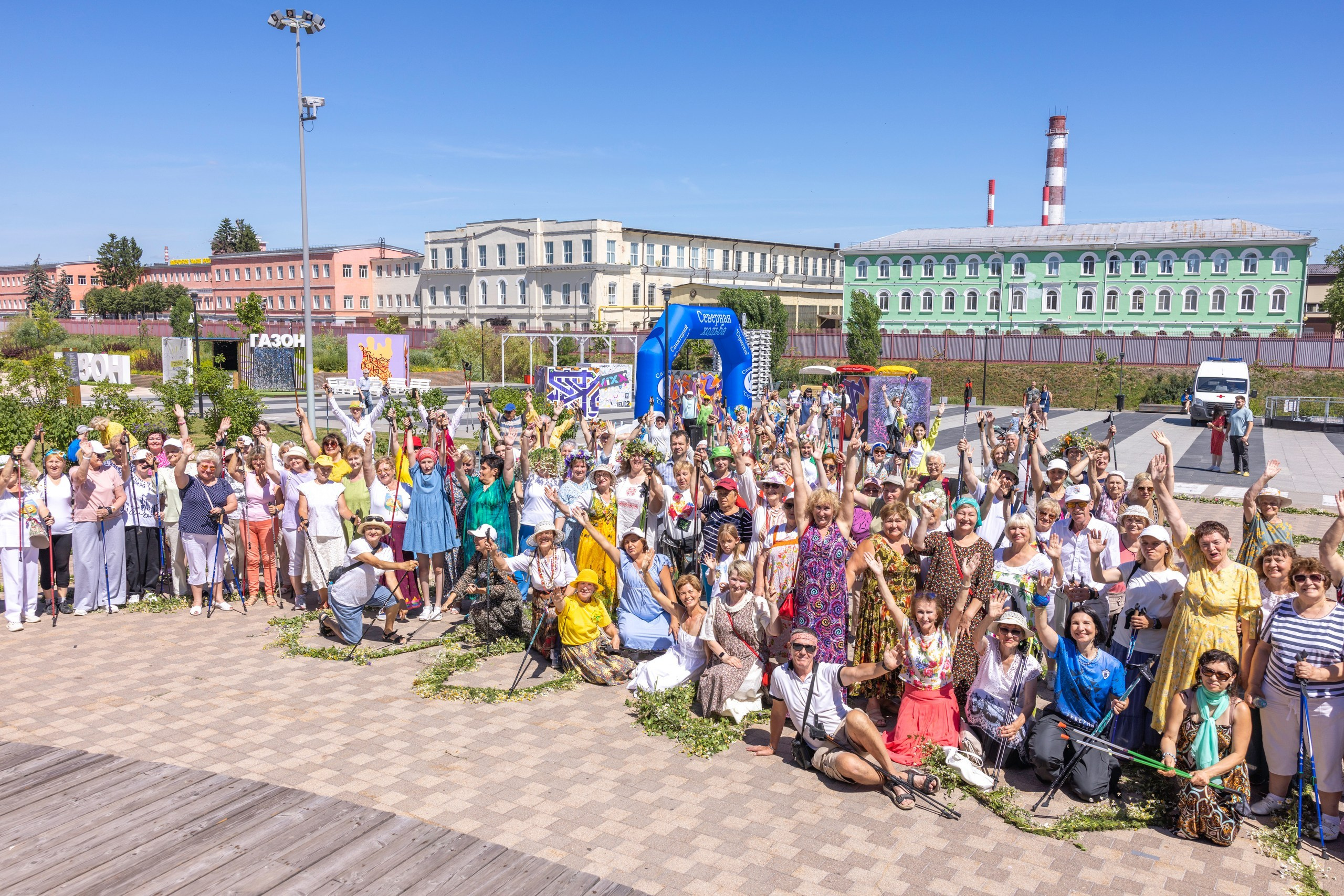 Фестиваль «Ромашковый хоровод». Северная ходьба. Фотограф в Туле Крупский АнДРей. Фотостудия «КАДР71» в Туле