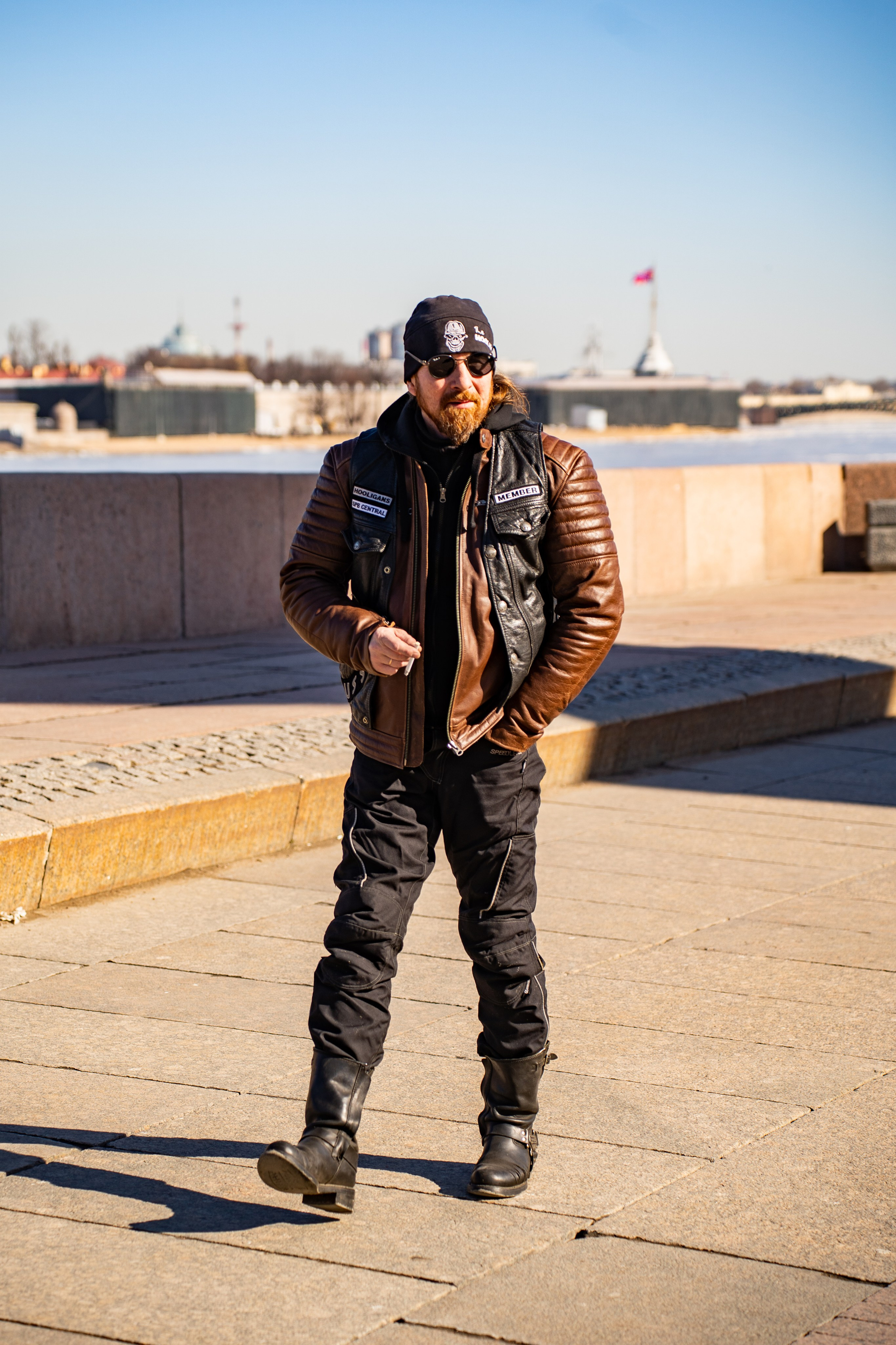 Весенний прохват мотоклуба Normans Riders MC. Концертный и репортажный фотограф в Санкт-Петербурге Слава Пахомов