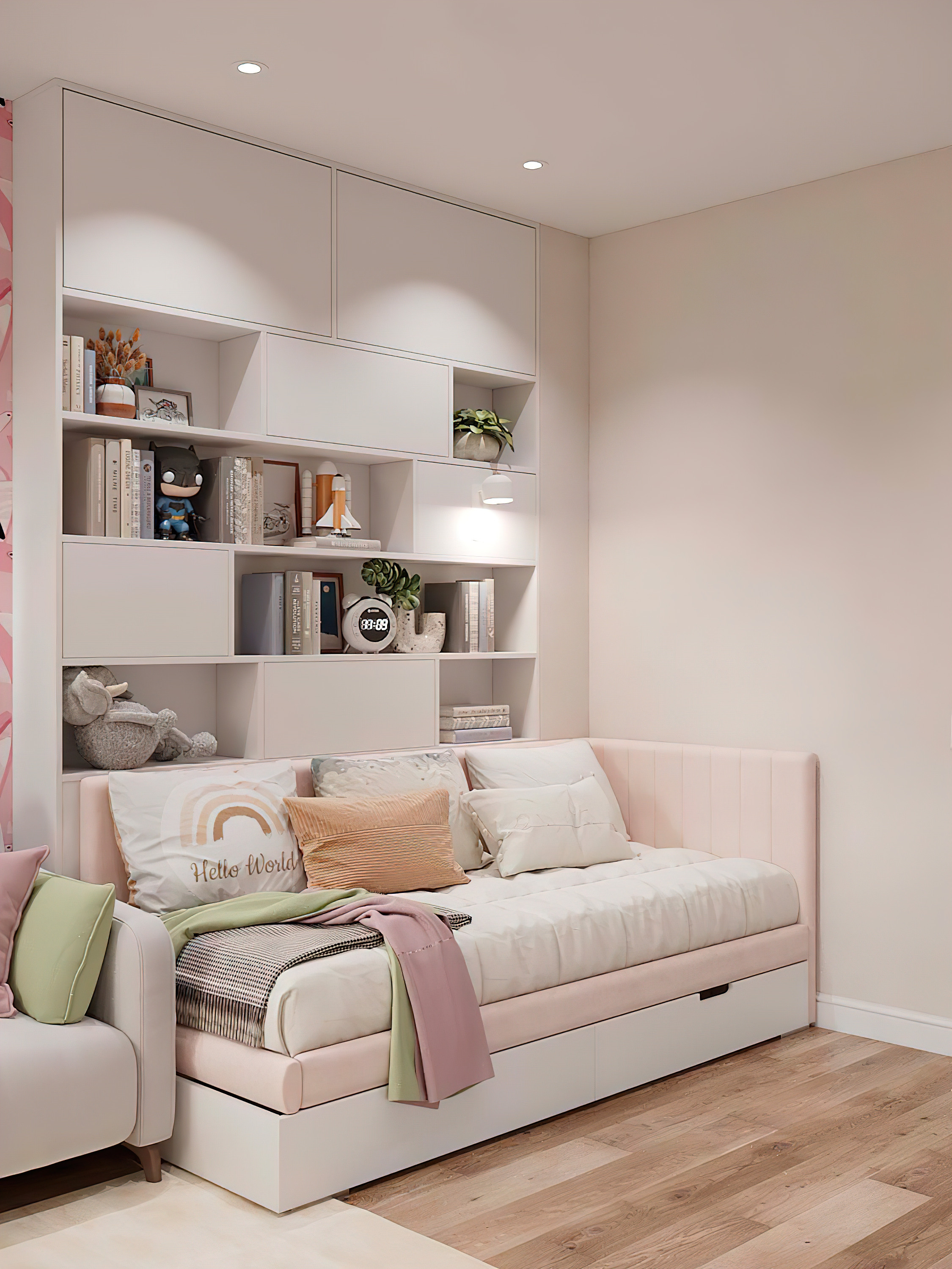 Квартира 100 м² «Нескучный серый и розовый фламинго». Батракова Наталья дизайнер интерьеров Санкт-Петербург Москва Архангель