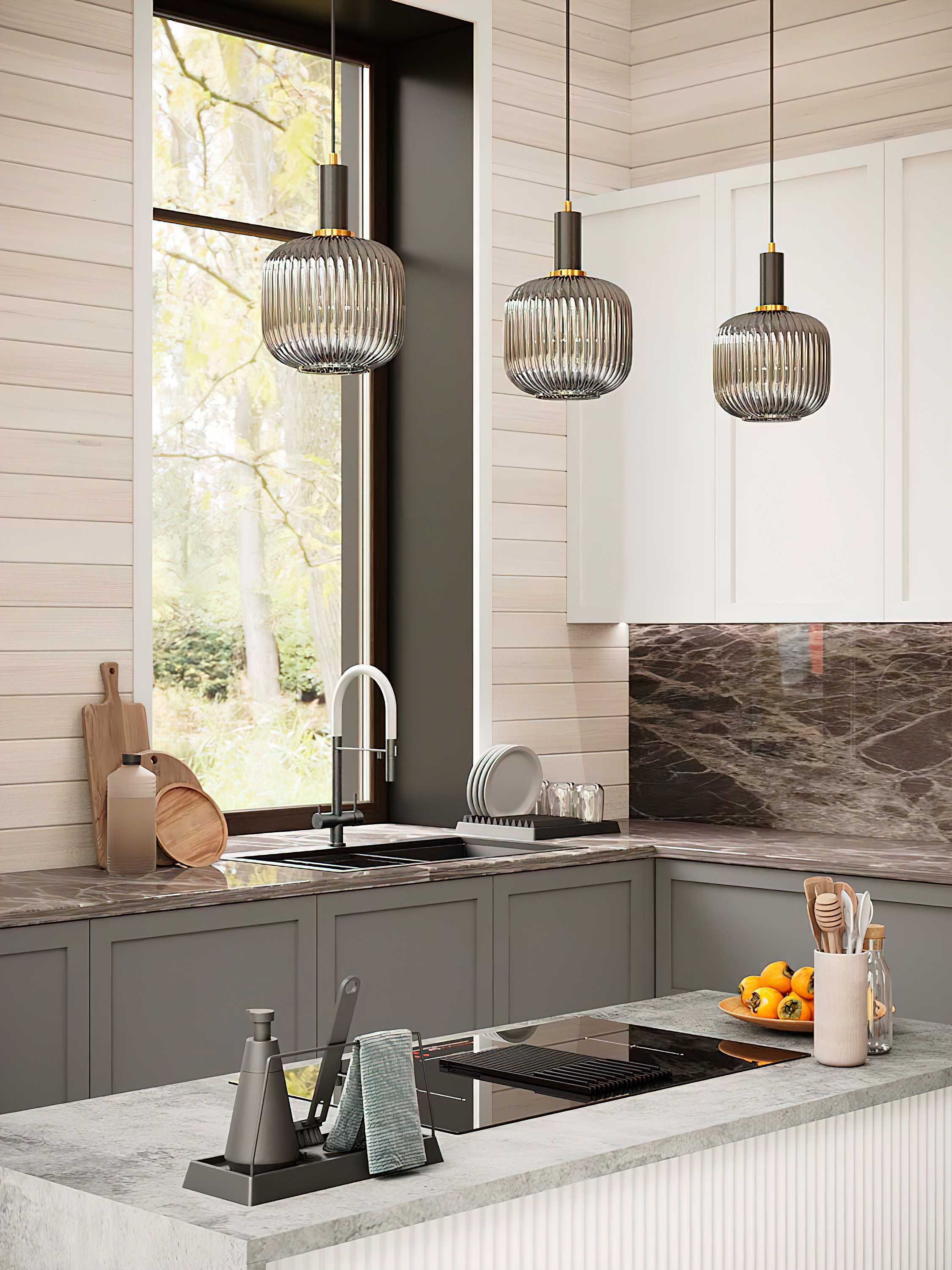 Воздушный и сдержанный интерьер загородного дома. Батракова Наталья дизайнер интерьеров Санкт-Петербург Москва Архангель