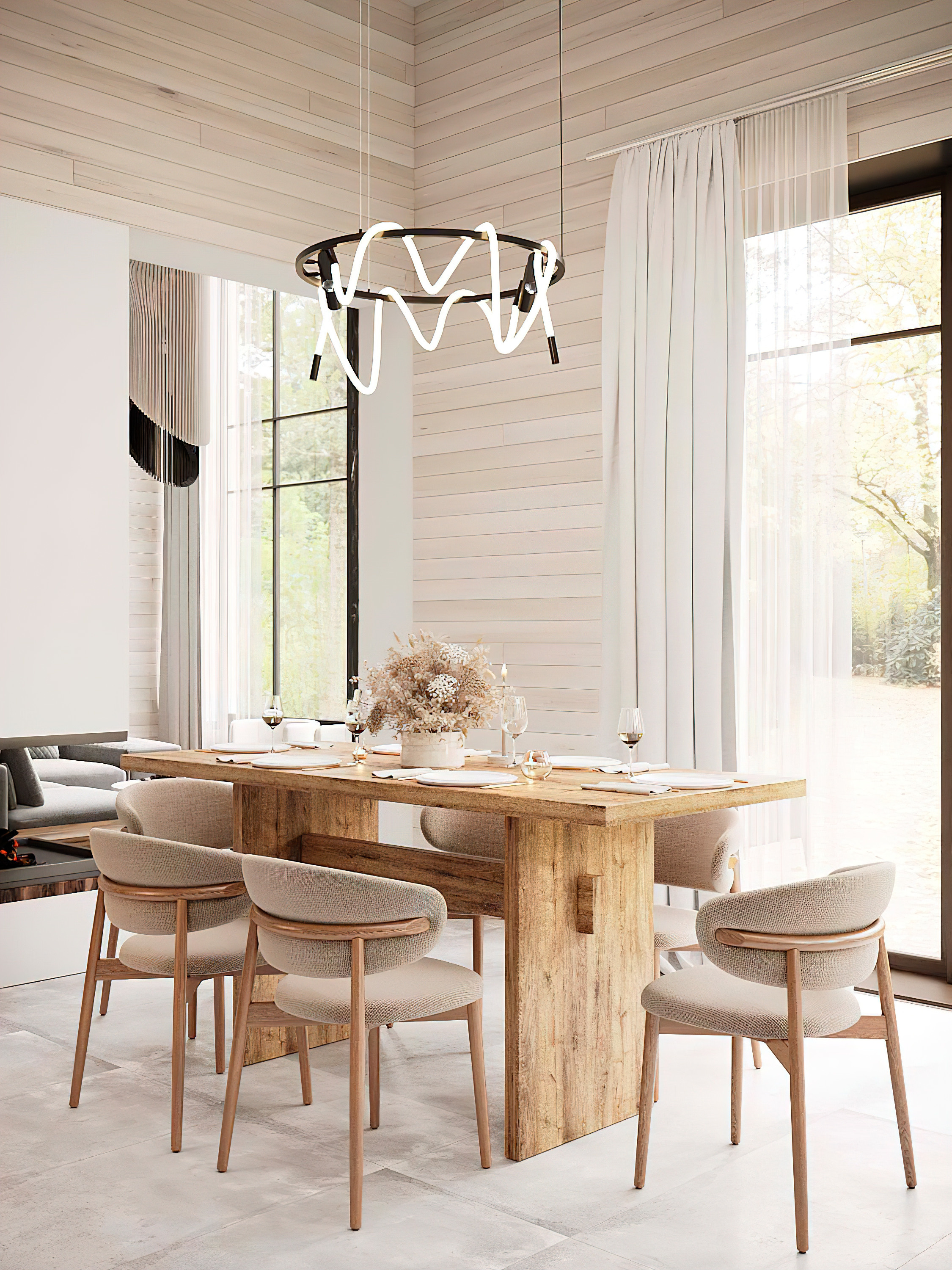 Воздушный и сдержанный интерьер загородного дома. Батракова Наталья дизайнер интерьеров Санкт-Петербург Москва Архангель