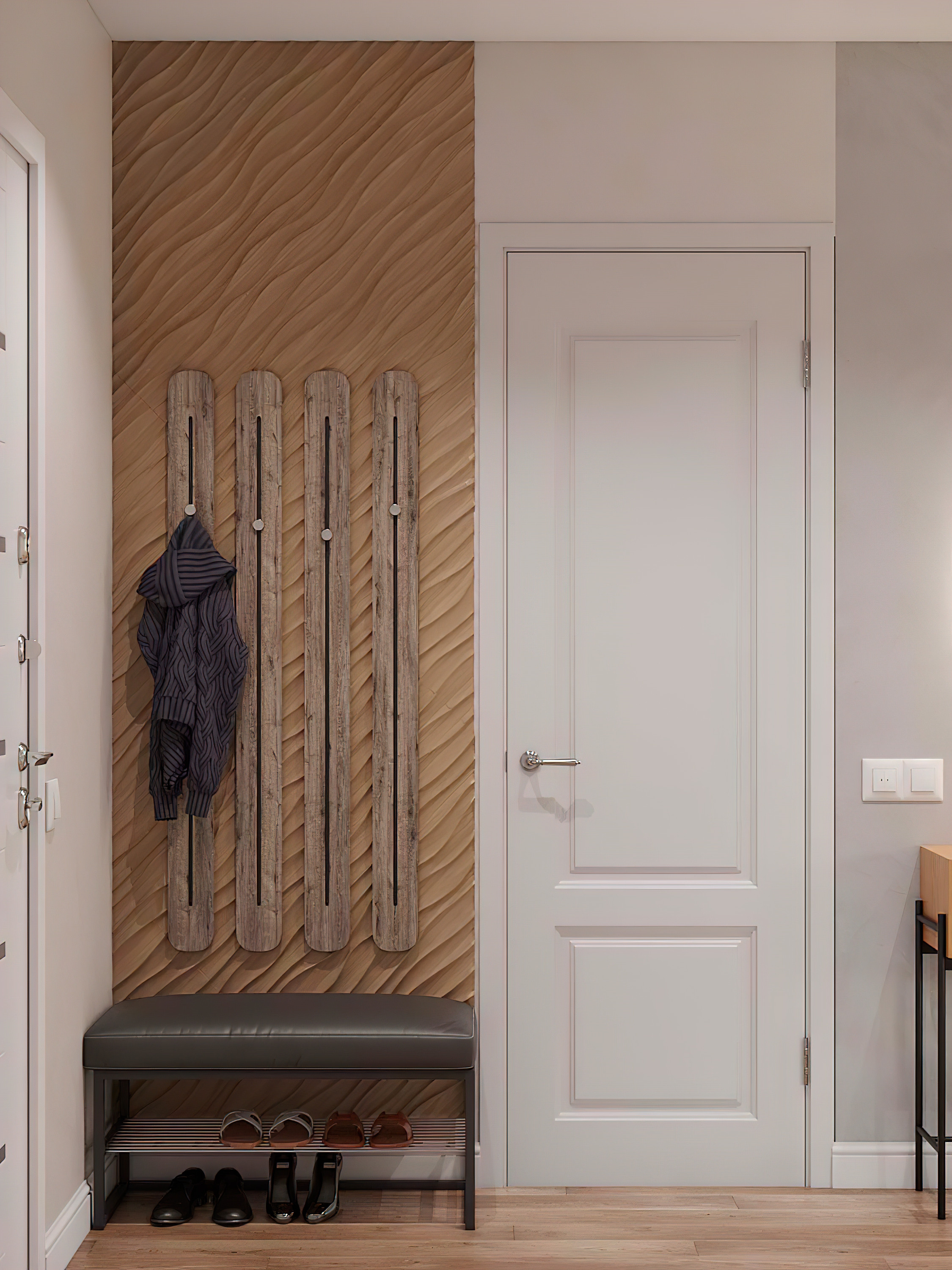 Квартира 100 м² «Нескучный серый и розовый фламинго». Батракова Наталья дизайнер интерьеров Санкт-Петербург Москва Архангель