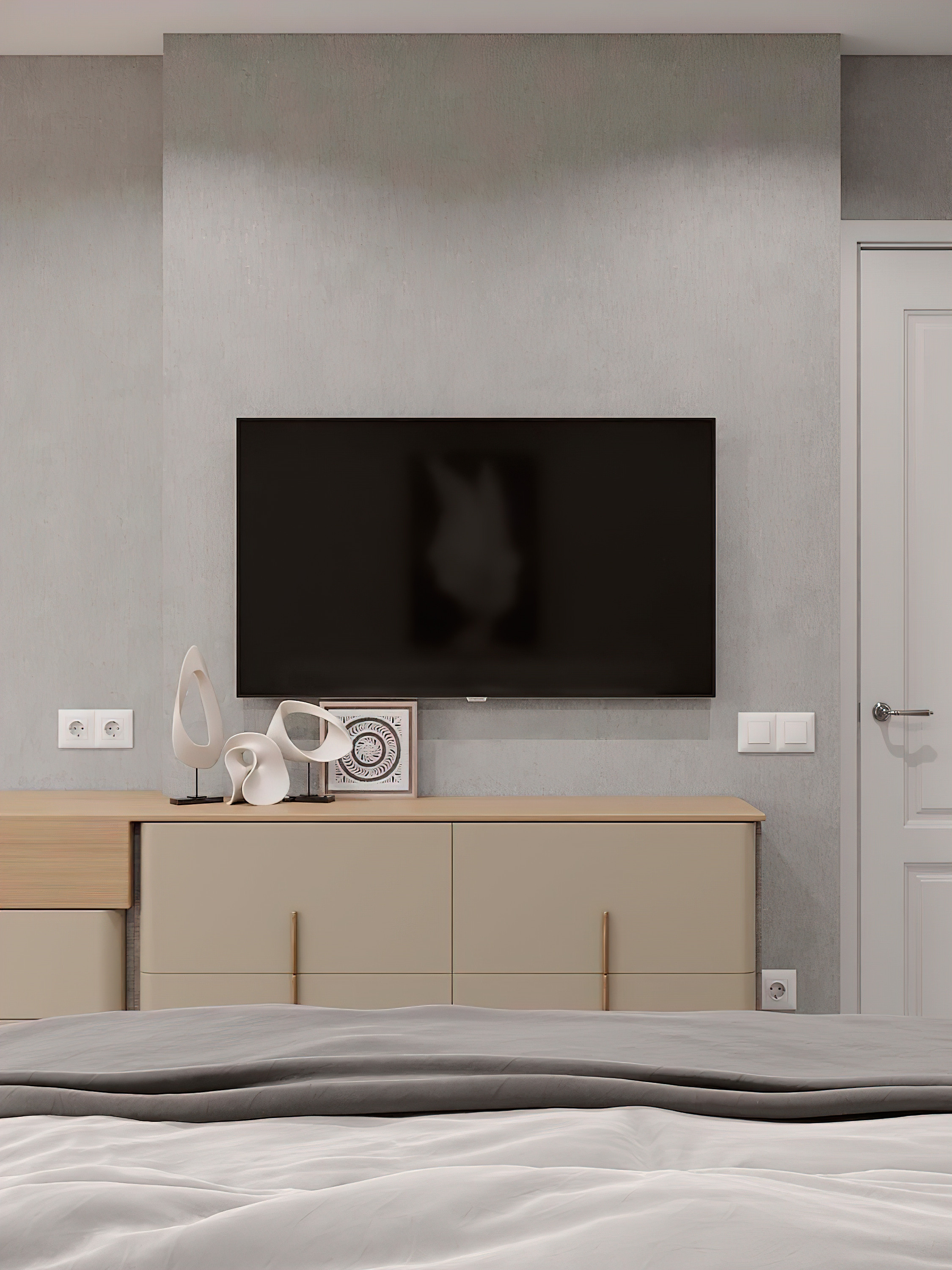 Квартира 100 м² «Нескучный серый и розовый фламинго». Батракова Наталья дизайнер интерьеров Санкт-Петербург Москва Архангель