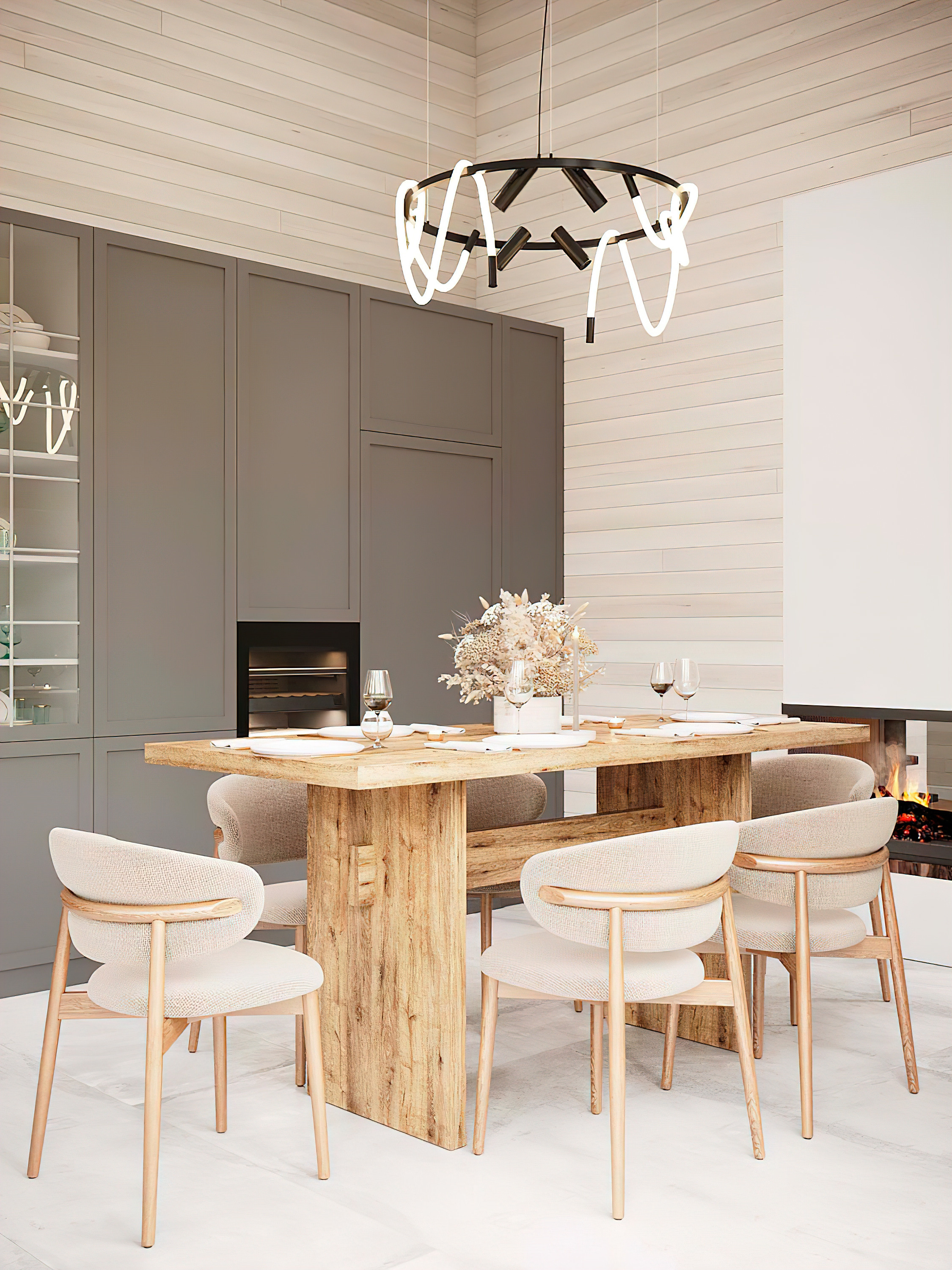 Воздушный и сдержанный интерьер загородного дома. Батракова Наталья дизайнер интерьеров Санкт-Петербург Москва Архангель