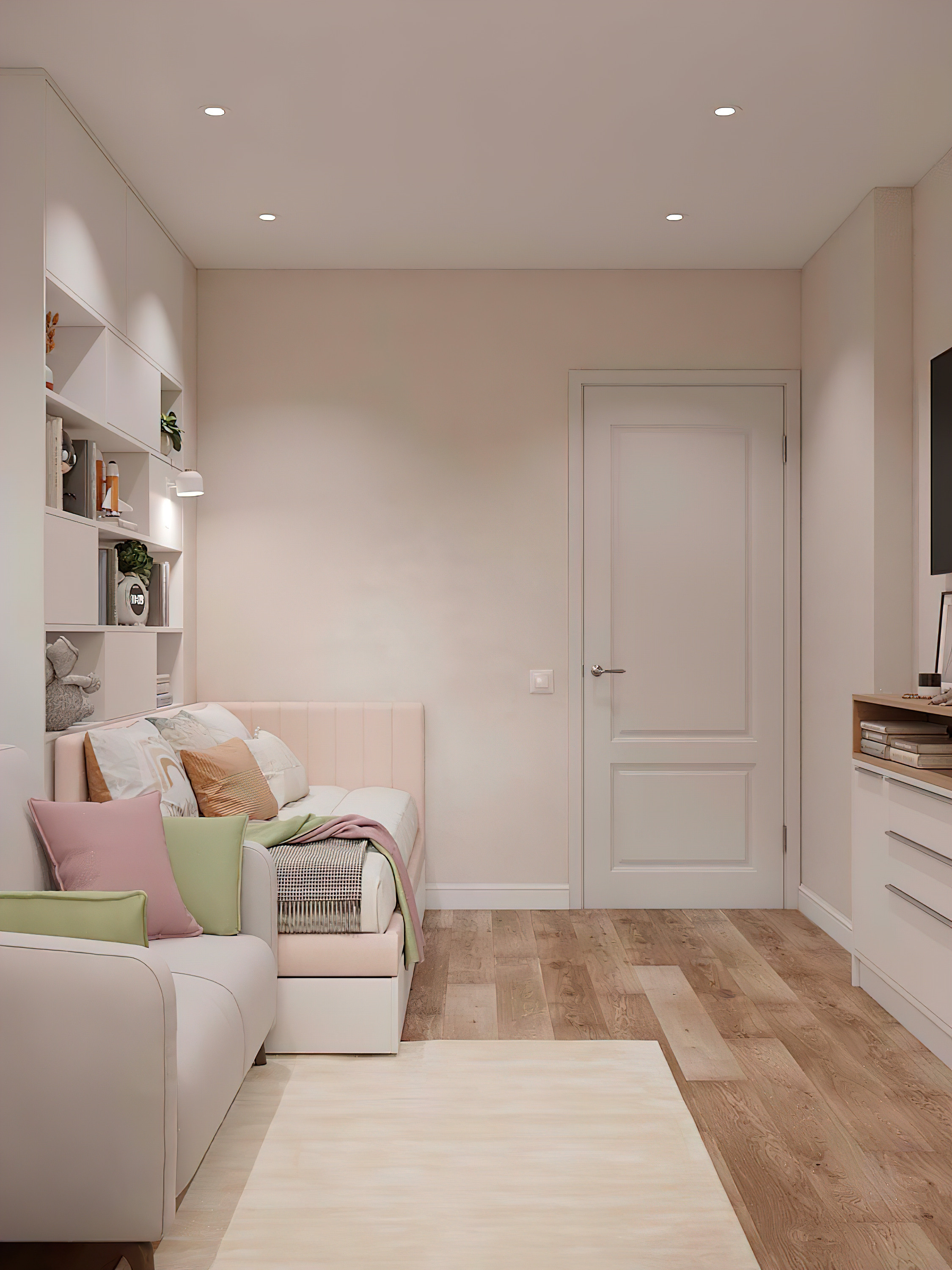 Квартира 100 м² «Нескучный серый и розовый фламинго». Батракова Наталья дизайнер интерьеров Санкт-Петербург Москва Архангель