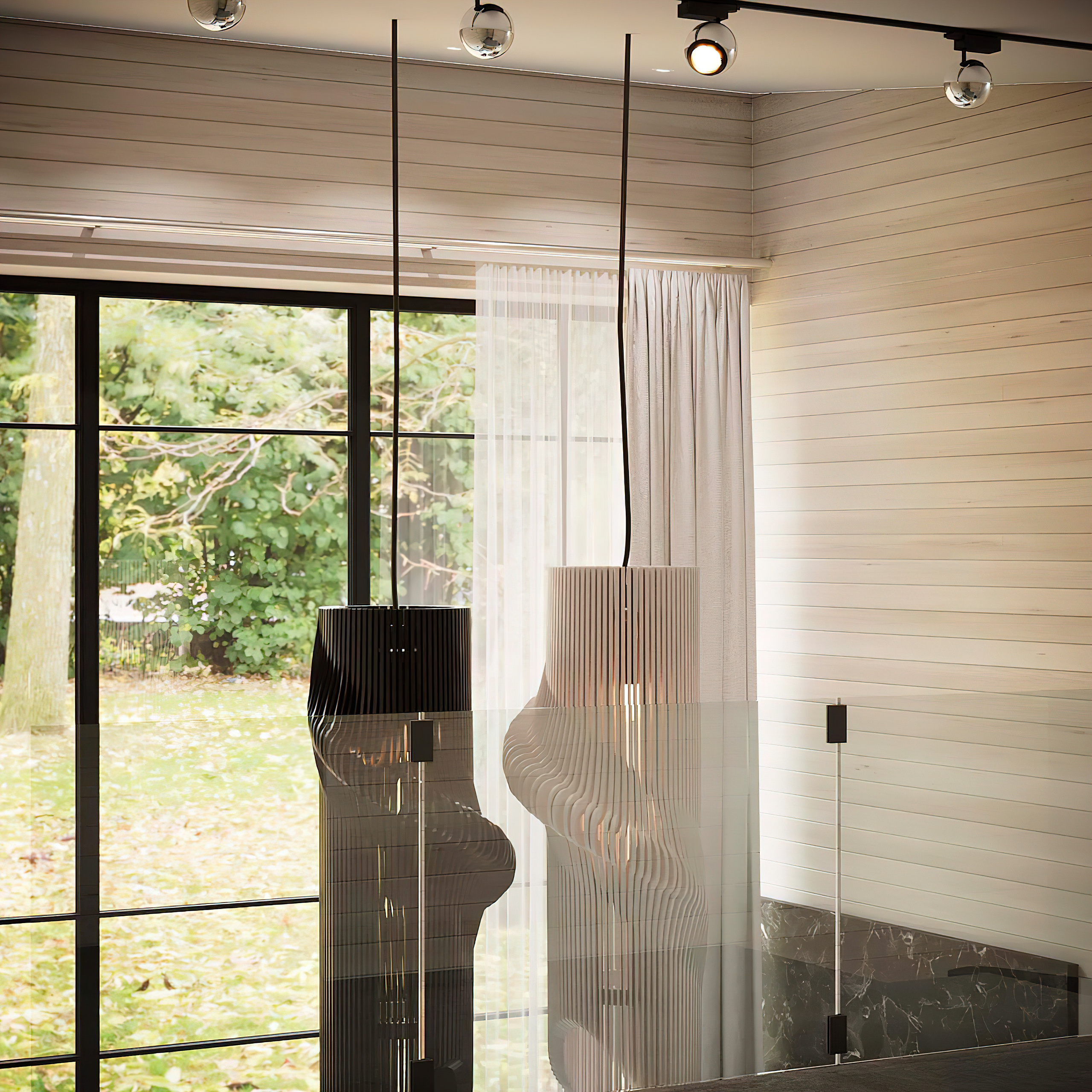 Воздушный и сдержанный интерьер загородного дома. Батракова Наталья дизайнер интерьеров Санкт-Петербург Москва Архангель