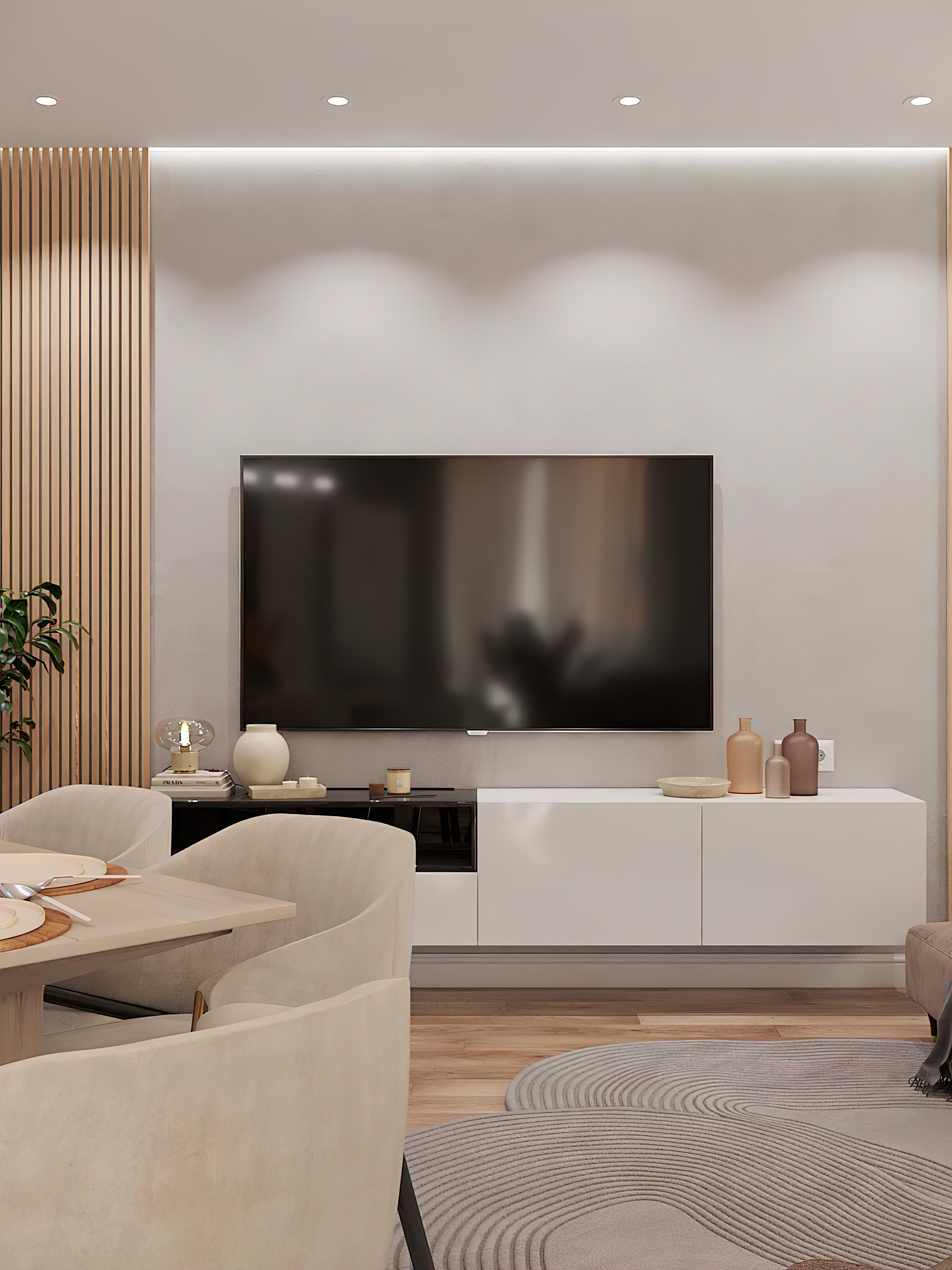 Квартира 100 м² «Нескучный серый и розовый фламинго». Батракова Наталья дизайнер интерьеров Санкт-Петербург Москва Архангель